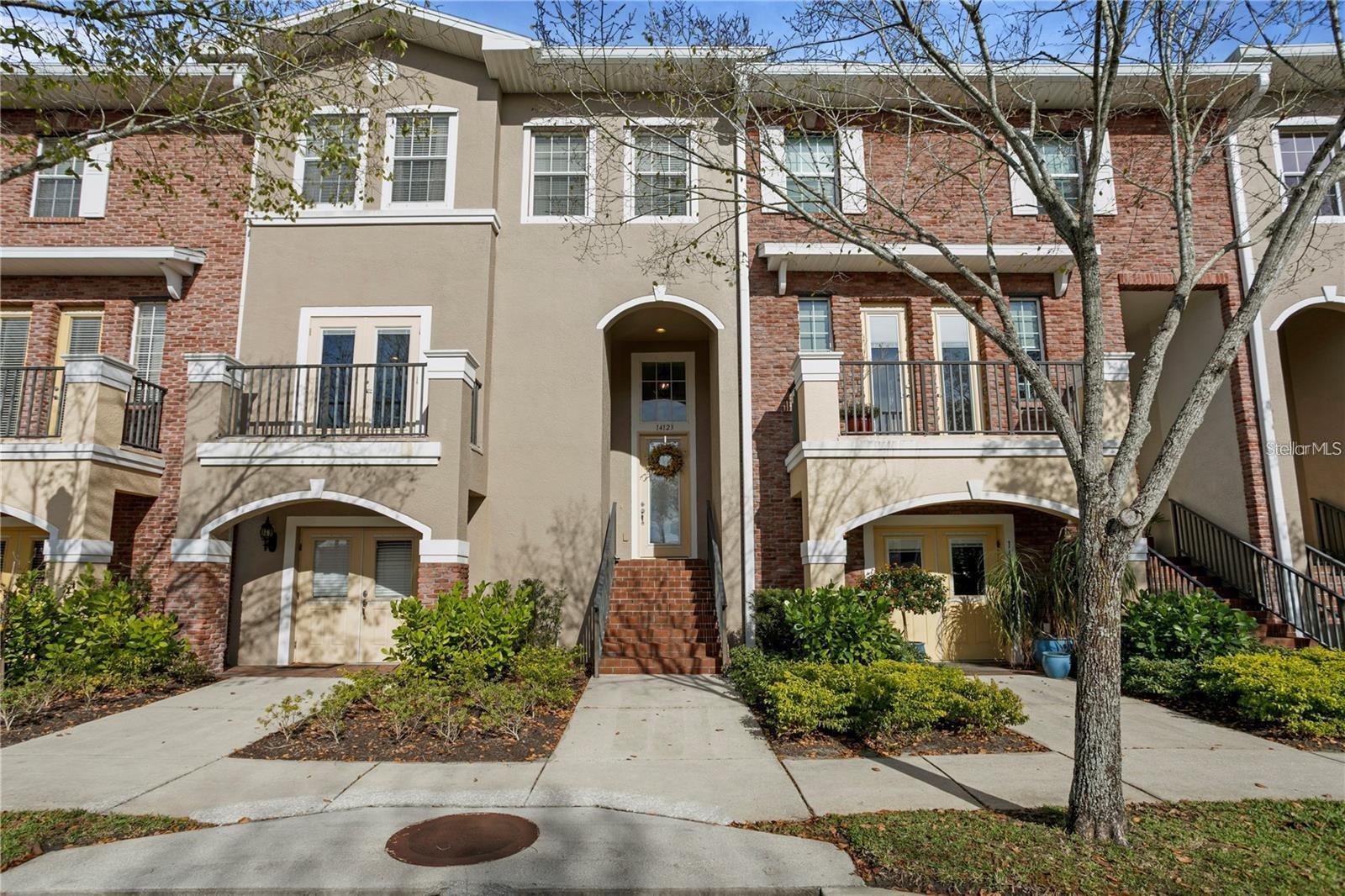 Stunning Townhome in the prime location of Hampton Lakes at Main Street. Featuring 3 bedrooms + loft + 2.5 baths and a two-car garage with a full driveway. Located in the Farnell/Sickles School district! Main Street offers restaurants, shops, a salon, and Starbucks - in the same community! Beautifully upgraded home with a huge kitchen, granite counters and stainless appliances with a Juliette balcony with French doors. There is also a built-in desk, center island, and a breakfast bar that opens to the living room. The private screened-in patio is perfect for entertaining and is next to a large dining room with upgraded lighting. The upstairs master suite has space for a sitting room and a large custom walk-in closet. The master bathroom has a walk-in shower with a separate garden tub and two vanities. There is a loft area between the other two large guest bedrooms and a separate bathroom. Upgraded crown molding and upgraded vinyl plank floors are located throughout the home. A $250 per month fee will be added to the lease that will cover electric and internet - call for more details.