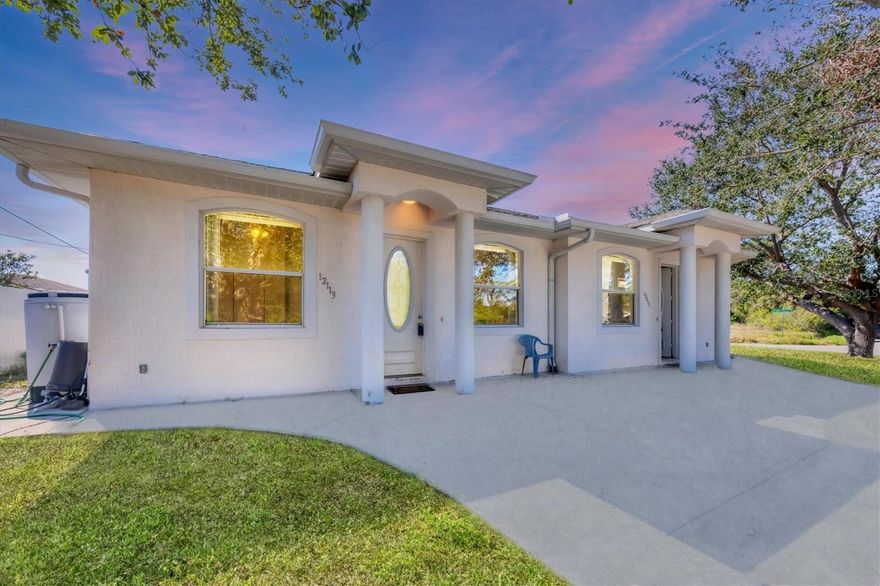 MINUTES AWAY WARM MINERAL SPRINGS AND NEW BUILD WELLEN PARK!NO HOA OR NO CDD!MINUTES AWAY FROM WARM MINERAL SPRIINGS AND WELLEN PARK! This gem offers 1,150 sq ft of luxurious living space with two spacious 2-bedroom, 2-bathroom —perfect for comfortable, modern living. From the moment you step inside, you’ll be captivated by the soaring 10-foot ceilings that create an expansive, open feel throughout. Every corner of this home exudes charm and quality, with stylish finishes and an intelligently laid-out floor plan that maximizes space and functionality. Imagine enjoying morning coffee in the bright, airy living room or entertaining in the generous dining and kitchen areas. Whether you're looking to invest in a duplex with incredible rental potential or seeking a cozy, elegant home with extra income potential, this property is a perfect match. Located in a peaceful, family-friendly neighborhood, you'll have easy access to schools, shopping, and beautiful parks—all while enjoying the quiet beauty of North Port. This is more than just a home—it's an opportunity to live the Florida lifestyle you've been dreaming of!