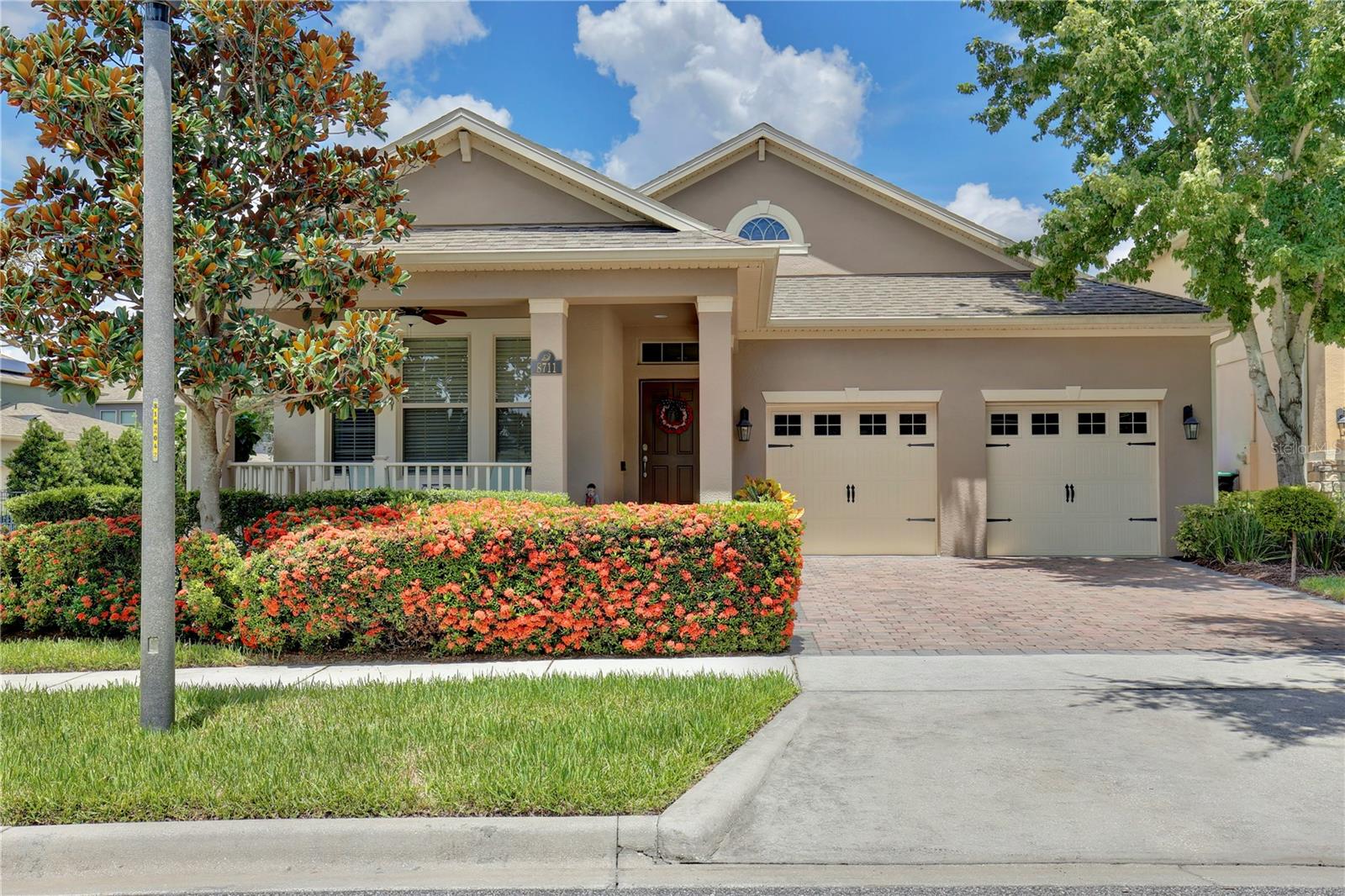 THE LIST PRICE REPRESENTS THE OPENING OFFER AMOUNT. AGENTS - PLEASE VIEW REALTOR REMARKS IN THE MLS.
Welcome to your dream home in the highly sought-after Waterleigh community! This beautifully maintained 4-bedroom, 3-bathroom home offers 2,295 sq ft of single-story living on an oversized corner lot with exceptional privacy and space.
Step inside to find an open and airy layout filled with natural light, complemented by upgraded finishes throughout. The kitchen boasts rich espresso cabinetry, granite countertops, modern lighting over a large center island, a stylish light backsplash, and a spacious pantry—all kitchen appliances included. The adjacent dining area is bright and welcoming, framed by large windows.
The primary suite is a true retreat, featuring new vinyl plank flooring, a tray ceiling, and a luxurious ensuite bathroom with quartz dual vanities, a garden tub, a separate glass-enclosed shower, and a huge walk-in closet.
Enjoy Florida living year-round with a covered and screened-in lanai, brick patio, ceiling fan, and a fully fenced backyard—perfect for entertaining or relaxing. Additional upgrades include a Ring security system (front and back), new blinds, garage storage racks, and specialty flooring in the 2-car garage.
Located just a short walk from one of Waterleigh’s private, resident-only clubhouses—accessible only with a community card—featuring a zero-entry pool, fishing pier along a beautiful lake, and a sand volleyball court. The home offers a small glimpse of the pier from the property. Residents also enjoy full access to Waterleigh’s resort-style amenities, including three pools, two fitness centers, tennis and basketball courts, mini golf, splash pad, dog parks, and scenic walking trails.Lawn care, irrigation, tree trimming, and more are all included in the HOA. Top-rated schools, a fire station, golf course, and Disney fireworks views make this a standout property in one of Winter Garden’s premier communities.
Smoke-free, pet-free, and move-in ready—schedule your showings through ShowingTime today!
Offers will be accepted through Wednesday, August 20, 2025 at 1:00 pm.
AT SELLER'S DISCRETION, AN OFFER MAY BE ACCEPTED AT ANY TIME.
