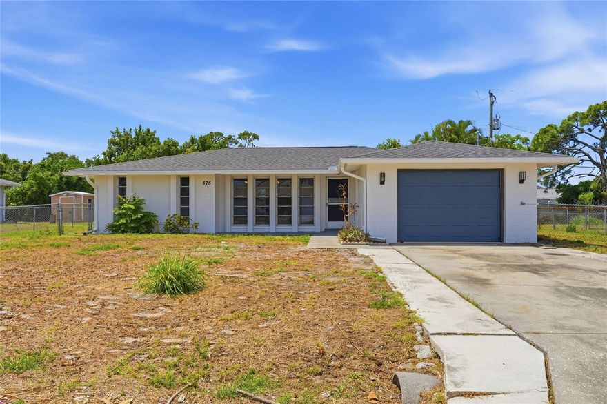 Well maintained two-bedroom, two-bath home in sought after South Venice Community. This home combines functionality, coastal charm, and a fantastic location. Designed with a split-bedroom layout, the home provides privacy and flexibility for both owners and guests. The spacious primary suite features a walk-in closet, private en-suite bath with newly updated shower, while the guest bedroom is conveniently positioned near its own full bathroom. The home features a one-car garage, fenced backyard, an enclosed Florida Room, and fresh interior and exterior paint, giving it a clean and move in ready feel. Enjoy relaxing or entertaining in your private outdoor space while taking advantage of all that South Venice has to offer. Ideally located just minutes from historic downtown Venice with its charming boutiques, restaurants, cafes, and cultural attractions, and close to Venice Beach. Residents also have the option of joining the South Venive Civic Association, which offers access to the community boat ramp and the South Venice Ferry transporting residents to a private beach. Nearby Shamrock Park & Nature Center features scenic nature trails, tennis courts, playgrounds, and abundant wildlife for outdoor enthusiasts to enjoy year-round. Whether you are looking for a full-time residence, a seasonal getaway, or an investment, this property checks all the boxes!