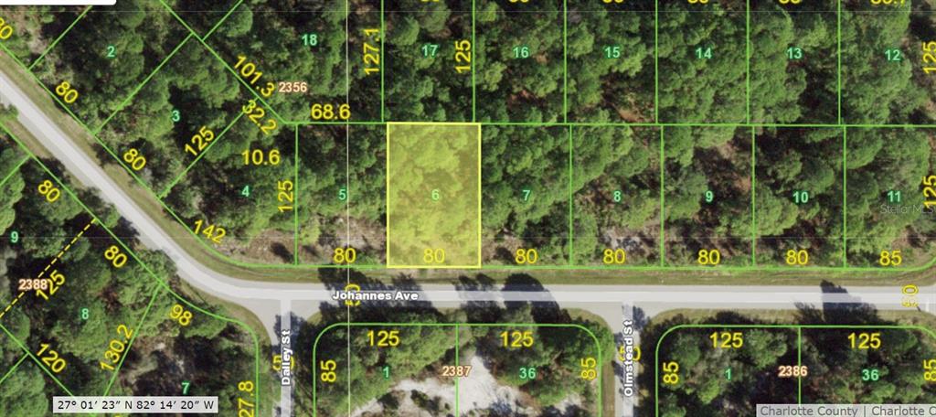 Beautiful lot located in a quiet area of Port Charlotte, this lot is ready for the home of your dreams! Close proximity to all the great amenities the city has to offer such as shopping, entertainment, restaurants, and much more! Great area for the avid outdoorsman or nature lovers alike! World-class fishing, golfing, beaches, beautiful rivers and so much more! come get your piece of Florida dreamland, they aren't making anymore! (Opportunity for a double lot!! Adjacent lot available by the same seller.)