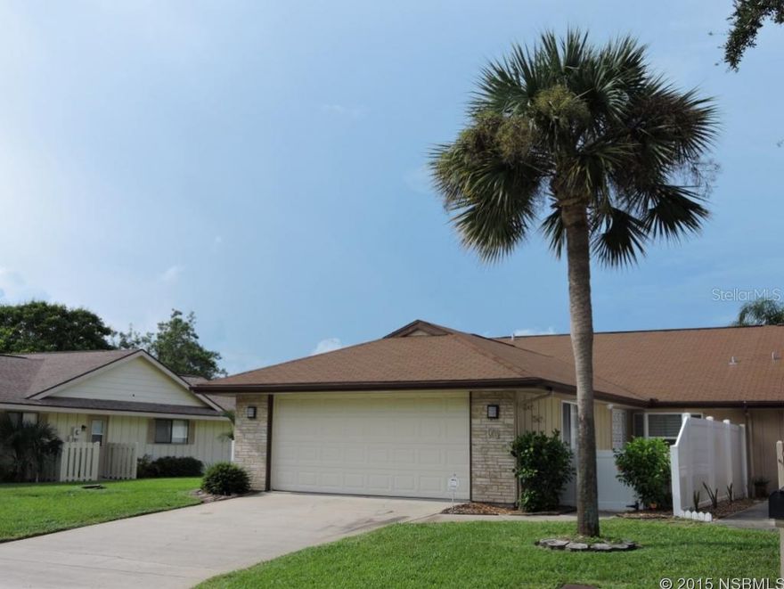 SPACIOUS AND RECENTLY UPDATED/UPGRADED WATERFRONT HOME ON SPRING FED LAKE FAIRGREEN WITH BEAUTIFUL WATER VIEWS FROM LIVING AREA, DEN & FAMILY ROOM - DEN COULD EASILY BECOME 3RD BEDROOM - WELL MAINTAINED WITH NEWER THERMOPANE WINDOWS THROUGHOUT - NEWER HARDY BOARD SIDING ON EXTERIOR (EXCEPT FOR ENTRY AREA) + BAHAMIAN STYLE STORM SHUTTERS AND ACCORDION STORM SHUTTER ON DEN WINDOW - EAT-IN KITCHEN WITH BAY WINDOW OVERLOOKING PAVER COURTYARD ENTRY, NEWER G.E. PROFILE APPLIANCES - CERAMIC TILE IN KITCHEN, BATH AND TRAFFIC AREAS -  BRAND NEW CARPET IN BOTH BEDROOMS 2015 - 2ND BEDROOM FEATURES MURPHY BED SYSTEM - ENGINEERED WOOD IN LIVING AREAS -COMPLETELY RENOVATED AND UPGRADED KITCHEN - NEW A/C DECEMBER 2013 - SECURITY FRONT AND REAR DOORS FOR GREAT CROSS-VENTILATION - THIS CORNER UNIT IS IN EXCELLENT CONDITION, READY TO MOVE IN - BOTH BATHROOMS COMPLETELY RE-DONE WITH NEW TILE, HIGH-RISE COMMODES, COMFORT HEIGHT BATHROOM VANITIES, VESSEL SINK & NEW EXHAUST FAN IN MASTER BATH - NEWER HURRICANE RATED GARAGE DOOR - SPACIOUS LAKEFRONT PAVER PATIO TO ENJOY THE OUTDOORS - LOW ANNUAL HOA DUES INCLUDE STANDARD CABLE TV, TREAT & REPAIR SUBTERRANEAN TERMITE BOND, WATER AND MAINTENANCE/OPERATION TO SPRINKLER SYSTEM, AND COMMON AREA - NESTLED BETWEEN 2 GOLF COURSES, MINUTES TO SHOPPING, DINING AND BEACH! BEST FAIRGREEN VALUE WITHOUT A DOUBT!  OPTIONAL MEMBERSHIP IN FAIRGREEN COMMUNITY HEATED POOL CERTIFICATE IS AVAILABLE OUTSIDE CLOSING, IF INTERESTED.   MANY UPGRADES AND IMPROVEMENTS MAKES THIS HOME THE RIGHT ONE FOR YOU! ALL THE EXPENSE, WORK AND EFFORT HAS ALREADY BEEN INVESTED. JUST MOVE IN AND ENJOY! ;Water: City