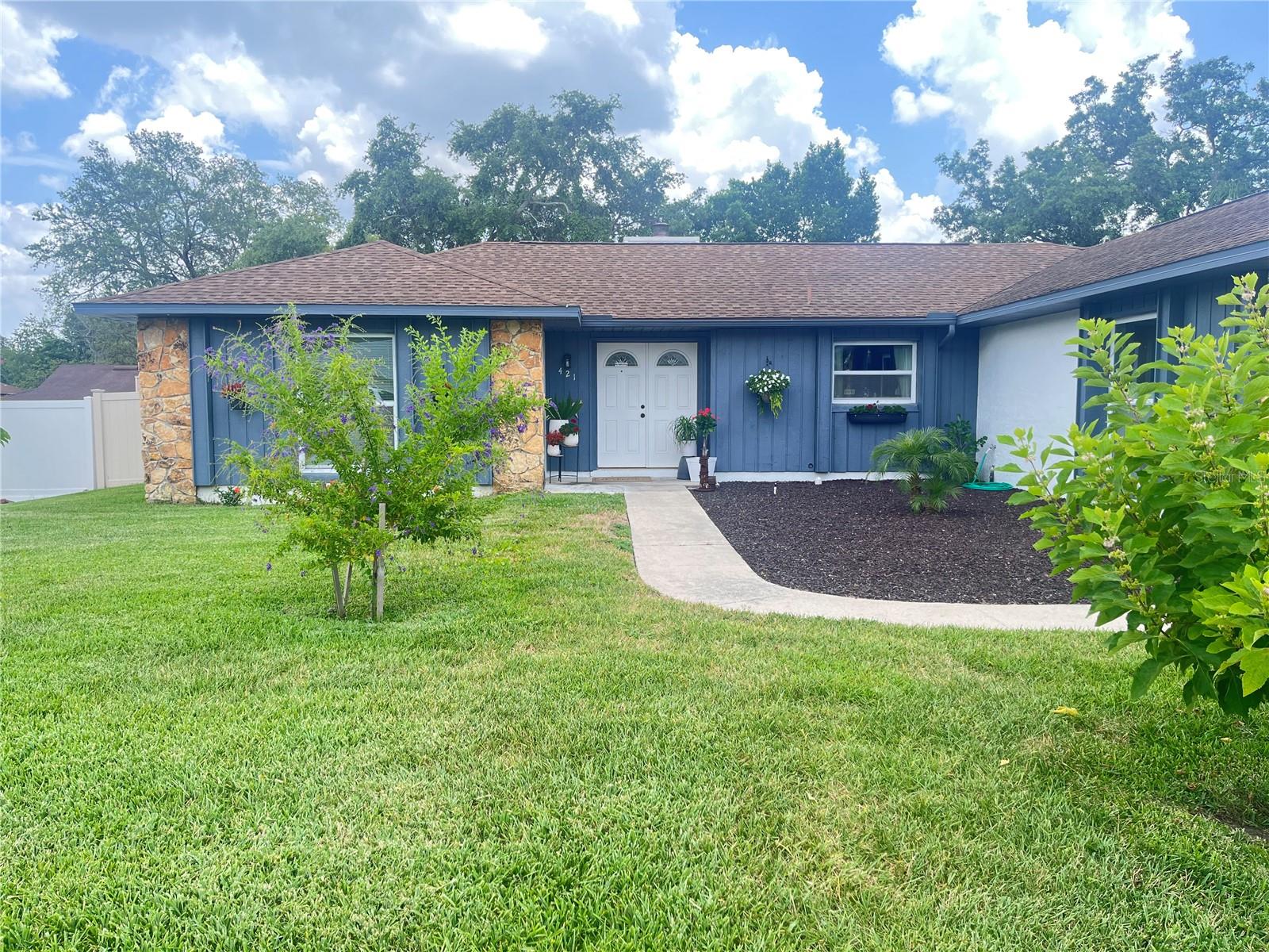 This unique single-family home was gutted by the present owner to make way for an open floor plan with a contemporary look. All electrical and plumbing was replaced to present day spec. Waterproof laminate flooring throughout. Walk into the spacious living room with fireplace and large dining area. Step into the air-conditioned Florida room overlooking the backyard with its recently resurfaced inground pool, grilling area and bar. The fully fenced yard is a plus for small family members and pets. Completing the open floor area is the state-of-the-art kitchen with a multiuse island, granite counters, cooktop and ceiling extractor. Ideal to gather around for a meal. All new stainless-steel appliances. The master bedroom boasts a large bathroom and walk-in closet with access to the pool and yard. The other two bedrooms share a full bathroom with access to the pool.