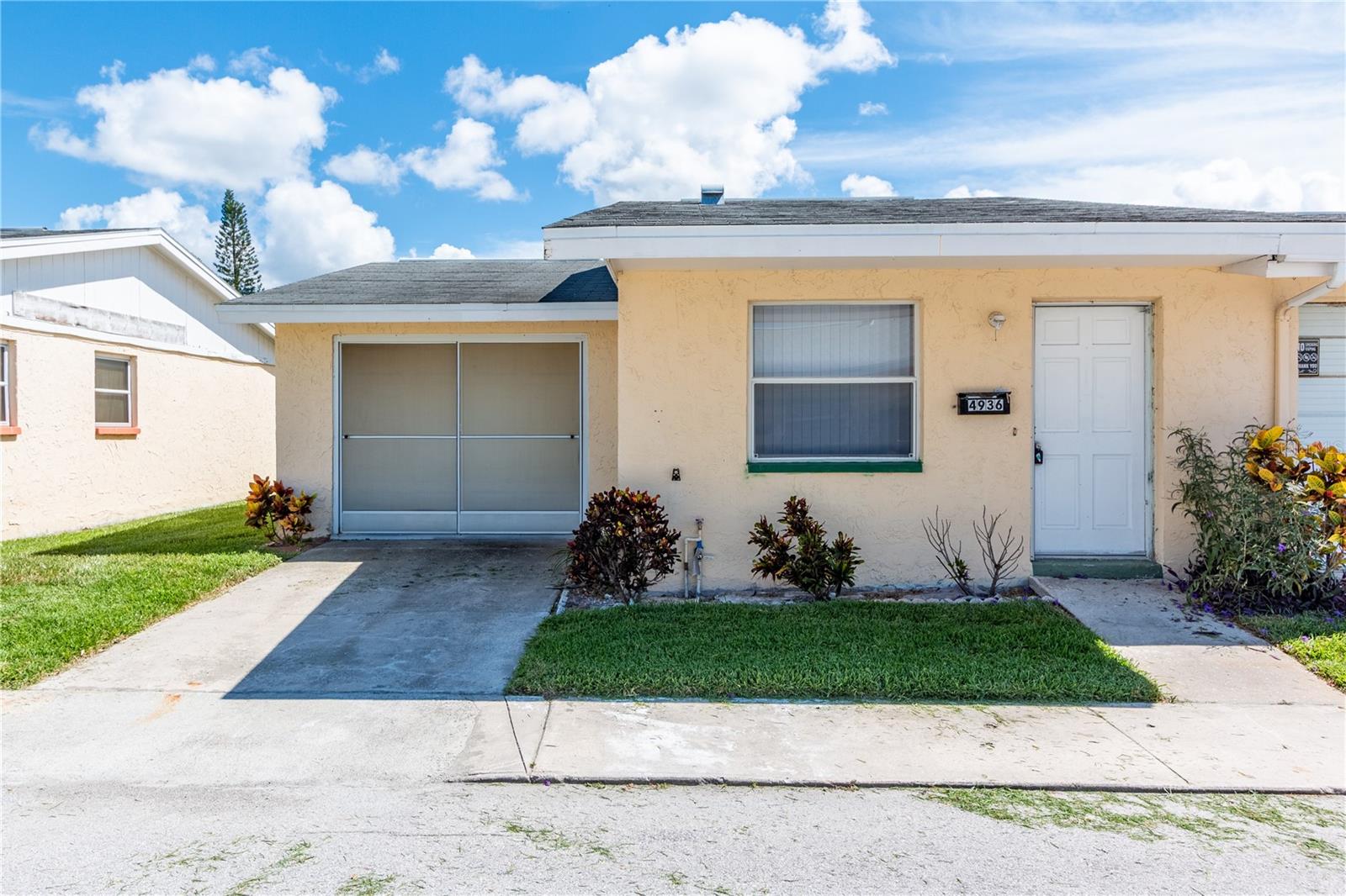 Ready to move in! Just renovated and ready to move it! Ceramic tile throughout. 2 bedroom, 2 bath, and plenty of natural light in every room! A block away from the conveniences of Publix, restaurants, and yet tucked away on a very quiet road in a friendly community. Enjoy the community pool and make new friends! Available immediately. 55+ community. First and Security required prior to move-in. $50 application fee.