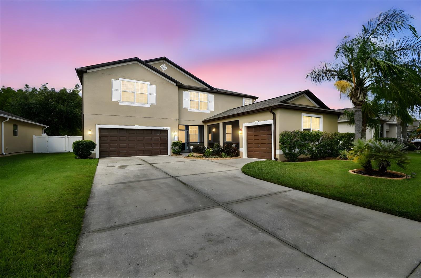 Stunning Two-Story Home Perfect for Large or Multi-Generational Living
This beautifully maintained two-story residence offers the perfect blend of comfort, style, and functionality, making it ideal for a large or growing family. With multiple gathering spaces, a thoughtful layout, and abundant upgrades, this home is move-in ready.
Key Features & Upgrades
New roof installed just one week ago.
Two HVAC systems — replaced in 2019 and 2021 — for optimal comfort.
Freshly painted exterior within the last two years.
Spacious three-car garage, including one side-load bay for enhanced curb appeal.
Main Level
Step inside to find a formal living room and a formal dining room perfect for entertaining. The large family room flows seamlessly into a well-appointed kitchen, and sliders lead out to the covered and enclosed screened lanai, perfect for year-round enjoyment.
Upstairs Retreat
Upstairs, you’ll discover a massive library or loft-style living room — a versatile space that can be used as a reading area, home office, media room, or play space.
The primary suite features his-and-hers closets and a spacious master bath complete with a garden tub, walk-in shower, and dual sinks.
Two additional upstairs bedrooms offer unique features.
Second bedroom: Walk-in closet and upgraded flooring.
Third bedroom: Wood-tone flooring and walk-in closet.
The secondary upstairs bath includes dual sinks, a marble countertop, ceramic tile floors, and a separate entry to the shower.
Additional Details
Inside laundry closet conveniently located upstairs near the bedrooms.
Tile flooring in wet areas and durable wood or wood-look flooring in key living spaces.
Flexible spaces ideal for work-from-home, hobbies, or extended family living.
This home offers all the space you need in a layout that truly works for today’s lifestyle. Schedule your showing today and see why it’s the perfect fit for your family.