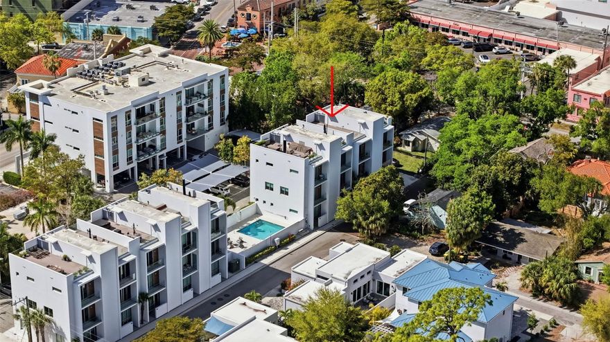 Welcome to luxury urban living in the heart of downtown Sarasota. Located in the highly sought-after Townhomes of Orange Club, this stunning three-story residence offers approximately 2,300 square feet of thoughtfully designed living space just steps from the charm and culture of Burns Court.
This beautifully appointed townhome features three spacious bedrooms, each with its own private ensuite bathroom, providing comfort and privacy for both residents and guests. A private elevator services all levels, seamlessly blending convenience with sophistication.
Designed for both everyday living and entertaining, the home is crowned by an expansive rooftop deck—your own private retreat in the city—perfect for sunset gatherings, outdoor dining, or simply enjoying the vibrant downtown skyline.
With its premier location, modern design, and rare rooftop living, this residence embodies the very best of Sarasota’s downtown lifestyle.