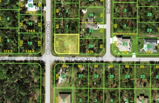This exceptional residential lot at 166 Birchcrest Blvd, Port Charlotte, FL 33954 offers a generous 100' x 125' dimension, totaling 12,357 sq ft. Situated in a tranquil, unincorporated area, the property is located in Flood Zone X, indicating a low risk of flooding and providing peace of mind for future development.
The lot is buildable, offering a blank canvas for your dream home or investment project. Conveniently located near major roadways, shopping centers, and recreational facilities, this property combines the serenity of suburban living with easy access to urban amenities.
Whether you're looking to build your forever home or seeking a promising investment opportunity, this lot presents a rare and valuable find in the heart of Port Charlotte.