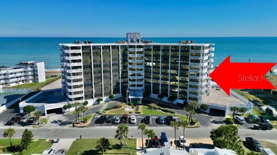 DESIRABLE, HIGHER FLOOR (5TH), 2 BEDROOM, 2 BATH CORNER UNIT IN THE NAUTILUS CONDOMINIUM. PANORAMIC OCEAN and INTRACOASTAL WATERWAY VIEWS FROM WRAPAROUND BALCONY AND ALL ROOMS. THIS CONDO HAS A VALUABLE SHORT TERM RENTAL LICENSE! 
Enjoy dramatic sunrises and sunsets and just steps to the beach across the new private dunes walkover. This freshly painted condo, with new hot water heater, features newer updates including LVP flooring, upgraded baths including vanities and walk-in shower in the master and panel doors and hardware. Popcorn ceilings removed and freshly painted. This condo is being offered FURNISHED, except for personal items, and is move in ready! Building amenities include Oceanfront Pool and Deck with Grill and Firepit, Fitness Center and Tennis/Pickleball Court and community room. HOA Fee includes on site management and maintenance, water, sewer, trash pickup, pest control and building insurance. Secured and deeded underground parking and private 4x8x10 storage unit. Come and enjoy the unspoiled. beachside lifestyle as your home, vacation getaway and / or income producing rental property.