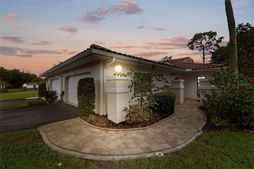 Indulge in the ultimate Florida lifestyle with this charming villa nestled within the Golf Pointe community at Palm-Aire Country Club. Boasting a prime location and a host of luxurious upgrades, this villa offers an unparalleled living experience.



Step inside to discover a meticulously renovated interior featuring luxury vinyl flooring, fresh paint, and elegant finishes throughout. The kitchen has been thoughtfully redesigned with granite countertops and stainless steal appliances, creating a perfect space for cooking and entertaining.



With three bedrooms, two baths, and a two-car garage, this villa provides ample space for both relaxation and recreation. The open-concept living area flows seamlessly onto a screened lanai, where you can enjoy tranquil views of the serene canal and lush greenery.



As a resident of Golf Pointe, you'll have access to an array of amenities, including two heated pools and expansive recreation areas. For an additional and affordable price, you can become a member of the Palm-Aire Country Club. Enjoy the privilege of joining a premier golf community with two championship courses: The Champions Course and The Lakes Course. Please note that this membership is not included in the HOA fee.



Designed by renowned architects Dick Wilson and Joe Lee, these courses offer an exceptional golfing experience with challenging layouts and picturesque views. The Champions Course, updated by architect Michael Benkusky in 2021, boasts classic design elements and stunning vistas, while The Lakes Course provides a scenic backdrop of pristine lakes and lush fairways.



Conveniently located near the bustling University Parkway corridor and just a short drive from the renowned Gulf beaches, this villa offers the perfect blend of luxury and convenience. Whether you're seeking a full-time residence or a seasonal retreat, this property presents an unparalleled opportunity to experience the best of Sarasota living.



Don't miss out on this exceptional lifestyle opportunity. Schedule your private tour today and make this stunning villa your new home!