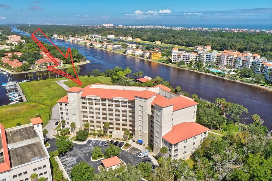 Enjoy luxury living with direct Intracoastal Waterway frontage in this 3 bedroom, 2 bath FULLY FURNISHED TURN KEY first floor condominium unit. This beautifully appointed unit offers all the comforts of home with an updated kitchen, complete with all large and small appliances, that overlooks the living room/dining room combination. The 3 pocket slider opens to a large, tiled lanai that overlooks towering oaks and the ICW. Enjoy peaceful mornings watching the sunrise from the privacy of your lanai. The primary bedroom has lanai access and an adjoining en suite with a separate shower and jacuzzi tub. Steps away for the tranquil community pool and spa or if you prefer to cast a line you can do so from the pier. Unit comes with 2 covered garage spaces. Certain dogs will be considered based on size, age and breed with a non-refundable pet fee. All you need to bring with you are your clothes and toothbrush!