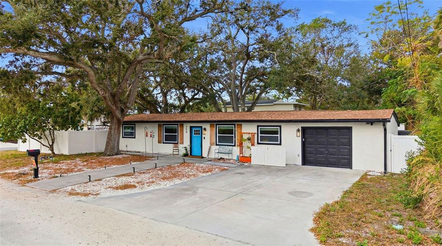 Embrace the Gulfport lifestyle. Located in a non-flood zone, this charming 3-bedroom, 2-bathroom home offers an exceptional opportunity. Enjoy the benefits of a newer HVAC and water heater, plus the significant value of a brand-new roof.
The spacious split floor plan provides a comfortable and functional layout, featuring an oversized primary bedroom for your personal retreat and two guest bedrooms. Beautiful laminate flooring and protective impact windows and doors enhance the home's appeal and efficiency. The kitchen includes quartz counter tops, stainless-steel appliances, soft close cabinets and drawers, a large pantry space and a custom tile backsplash. The laundry room is conveniently located inside the home for your comfort. The bonus room offers the flexibility for a home office, gym, or creative studio.
The fenced yard with a paver patio is perfect for outdoor enjoyment and entertaining. Plus, you're just a short drive from the Gulfport Beach Boulevard district, downtown St. Petersburg, and world-famous beaches. This is your chance to take in the Gulfport lifestyle with modern comforts and a fantastic location.