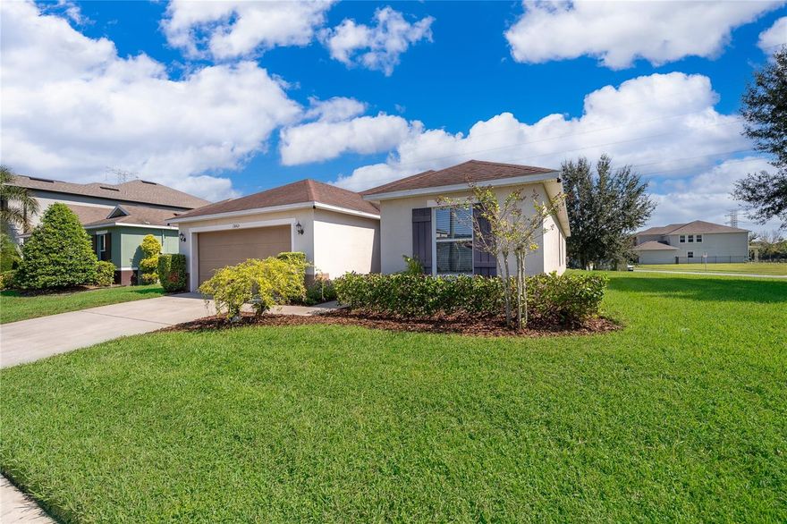 Welcome home to 13065 Boggy Pointe Drive in Orlando, Florida, a spacious and well-maintained beauty just waiting for you and your family to create new memories! Situated on a large corner lot in Sawgrass Plantation, this 3-bedroom, 2-bathroom home boasts over 1,800 sq. ft. of living space plus an office/den—perfect for working from home or creating a cozy reading nook. Step inside and you’ll immediately notice the wood-like tile flooring that flows beautifully through the common areas, offering both style and durability. The front entry opens to a welcoming hallway, where you’ll find two bedrooms conveniently located across from each other, along with a linen closet for extra storage. Continue down the hall to discover the bright and open main living area, designed for both relaxation and entertaining. The spacious den/office area connects effortlessly to the living room through a charming pass-through window, allowing conversation and light to flow freely throughout the space. Just around the corner, the chef’s kitchen awaits—complete with a closet pantry, ample cabinetry, and a cozy breakfast nook overlooking the backyard. Sliding glass doors open from the kitchen, extending your living space outdoors and inviting you to enjoy Florida’s sunshine in the large backyard—ideal for pets, play, or weekend gatherings. The guest bathroom offers a classic shower/tub combo, and the indoor laundry room with washer and dryer hookups adds everyday convenience. Retreat to the primary suite, where natural light fills the room, and the spacious en suite bathroom provides the perfect place to unwind at the end of the day. Sawgrass Plantation offers fantastic community amenities including a playground, clubhouse, pool, and scenic walking paths that make it easy to stay active while staying close to home. Location is key, with quick access to major Central Florida destinations like Lake Nona, Medical City, and nearby roadways such as 417 and the Florida Turnpike, providing a short commute to Downtown Orlando or the sunny coastal cities of Cocoa, Titusville, and Melbourne. Schedule a showing and fall in love today!