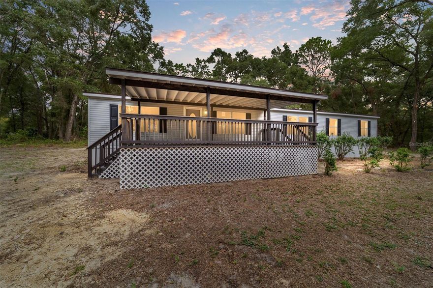 Fully Remodeled & Ready to Move In! This charming home sits on 4.8 acres split into two 2.4-acre lots, giving you extra flexibility and value. Enjoy the perfect blend of privacy, space, and convenience—just 15 minutes from WEC, 20 minutes from Ocala, and 15 minutes from Dunnellon.
With no HOA, the property is ideal for gardening, outdoor hobbies, or simply soaking in the peaceful surroundings. Recent upgrades, including new appliances,  a new roof and AC, provide comfort and peace of mind for years to come.
Don’t miss your chance to own this little slice of country paradise—it won’t last long!  3D Tour and Floorplan available upon request.
