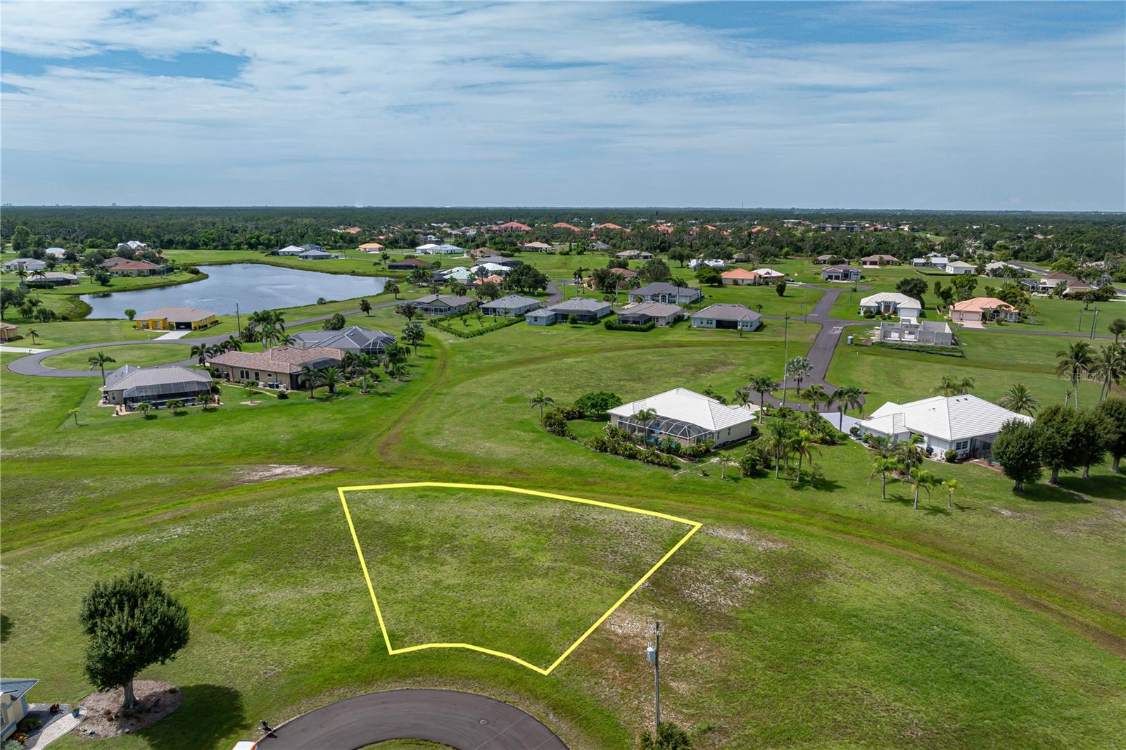 OVERSIZED CUL-DE-SAC LOT IN BURNT STORE LAKES – READY FOR YOUR FLORIDA DREAM HOME Exceptional opportunity to build in the heart of Burnt Store Lakes, a growing deed-restricted neighborhood, on this oversized lot tucked away on a quiet cul-de-sac. Surrounded by beautifully maintained custom homes and peaceful greenbelt space, this property offers added flexibility for home design including the potential for more interior square footage or larger lanai footprint. Easily reach Fort Myers & Cape Coral to the south or Punta Gorda to the north via the growing Burnt Store Corridor. Enjoy the serenity of a park-like setting with amenities that include a community park on Spoonbill Lake w/playground, picnic area & restrooms plus a canoe/kayak launch on Bear Branch Creek w/access to Charlotte Harbor. Start enjoying all that the area has to offer. Burnt Store Marina is minutes away - eat at Cass Cay, the waterfront restaurant overlooking the marina & docks of Burnt Store Marina or grab a quick bite at nearby Linkside Cafe. Not looking to build right away? Consider adding it to a self-directed IRA, 401(k) or other real estate investment portfolio.