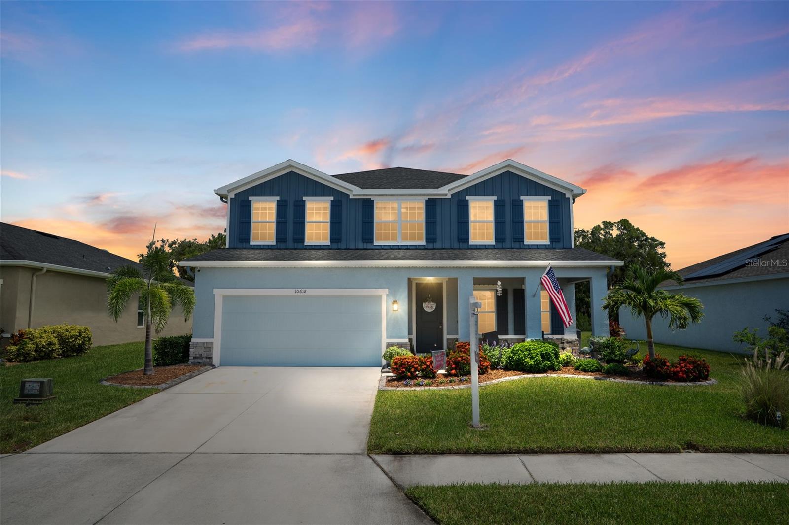 This isn't just any home- This is THE one!! Welcome to one of the largest lots in all of Summerwoods- nearly ¼ acre, in a non-flood zone, and with a backyard that dreams are made of! This gorgeous Lynn Haven model offers 4 bedrooms (+ den AND loft) and has been beautifully upgraded with thoughtful touches at every turn. The sellers have made it their mission to blend comfort with style, creating a home that’s both bright and airy yet totally magazine-worthy. From the moment you walk in, you’ll notice the difference! The home features on-trend paint choices that make every room feel light, fresh, and open, along with custom design details that take this home well beyond builder-basic. Downstairs, the wide open floor plan flows effortlessly from the living room to the kitchen to the versatile den- perfect as an office, playroom, or creative space. Step outside to your huge fenced-in backyard, which includes a large extended screened lanai, a standout upgrade that provides a perfect indoor-outdoor living space, along with a newly added paver patio- ideal for entertaining, relaxing, or dreaming up your future pool plans. Upstairs, the surprises continue. The loft is currently set up as a home theater, and yes, it’s every bit as cool as it sounds! The primary suite includes DOUBLE walk-in closets, dual sinks, and a walk-in shower, while three additional bedrooms and a shared bath round out the space. Bonus upgrades include a whole-home water softener system, an electric vehicle ready setup in the garage, and stylish, low-maintenance landscaping. The spacious 3-car garage features a tandem bay two car lengths deep- perfect for storing golf carts, setting up an in-home gym, or extra storage needs. All of this is tucked into the sought-after Summerwoods community with access to a resort-style pool and just minutes to the interstate for an easy commute! This home is anything but ordinary! Don't miss your chance to make it yours!