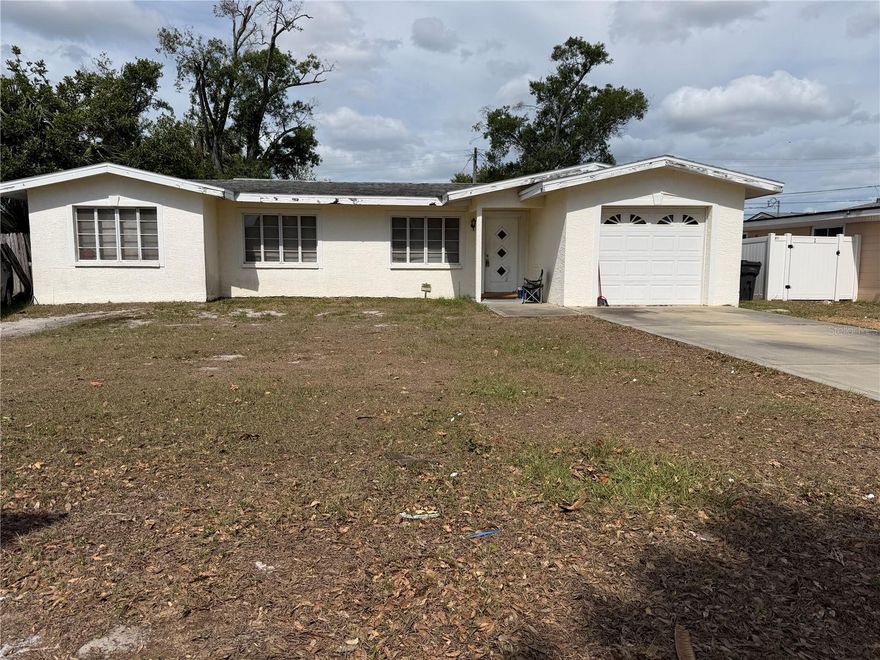 A prime rehab opportunity in the desirable Coral Way area of St. Pete! This 4-bedroom, 2-bath home offers over 1,550 square feet of living space and is ready for your personal touch and upgrades. With solid bones and a spacious layout, the potential here is undeniable. Situated outside of a flood zone and with no HOA restrictions, this property provides both flexibility and peace of mind. Cash or 203k rehab loan only. The backyard is perfect for enjoying the Florida lifestyle—featuring a storage shed and ample space for pets, gardening, or entertaining. Conveniently located near shopping, dining, and major roadways, you’ll enjoy easy access to neighboring cities and be just minutes from the beautiful Gulf beaches. Don’t miss this value-add opportunity—schedule your showing today!