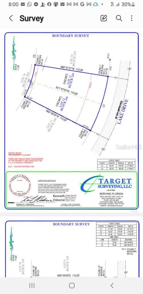MOON LAKE ESTATES - Land