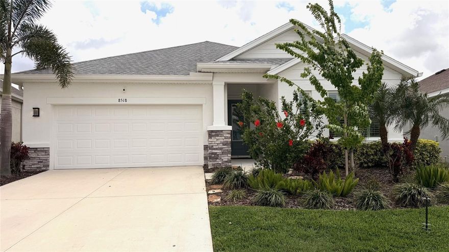 ****Additional Photos to Come!***CRAFTSMANSHIP AT ITS BEST in NORTH RIVER RANCH!*** Located in the highly desirable North River Ranch community, this beautifully designed 4-bedroom, 3-bathroom home WITH OFFICE offers over 2,400 square feet of upgraded David Weekley living space! Sellers added over $50,000 in post-close upgrades!  From the moment you step inside, you'll appreciate the high-end design choices including tray ceilings, luxury vinyl flooring, accent walls, plantation shutters, and more! The open-concept layout seamlessly blends comfort and functionality—perfect for both everyday living and entertaining.

The spacious kitchen serves as the heart of the home, featuring modern cabinetry, ample counter space, and a large solid surface island that overlooks the expansive living and dining areas. Large windows fill the home with natural light, creating a warm and inviting atmosphere while both the AIR and Aquasana WATER FILTRATION systems, natural landscaping, and transferrable AC warranty provide peace of mind for ongoing health.

The split-bedroom floor plan is designed for privacy for the primary suite, which features a generous walk-in closet with additional built-ins, inset wall safe, and oversized ensuite bath. A SECOND ENSUITE bedroom adds additional flexibility for multi-gen living and Florida-bound guests! Two additional bedrooms provide ample individual space and INCLUDED MURPHY BED! Just move right in!

Need even more space? A dedicated office with French doors provides an easy separation from home to work life and the third tandem garage bay is perfect for a home gym, golf cart, or seasonal storage. 

Step outside to enjoy the fenced-in backyard with space for outdoor living, grilling, or relaxing under the Florida sun on this desirable pond lot only steps from one of the THREE included pools in North River Ranch. Excited to enjoy all the community has to offer? Fitness center, water slides, clubhouses, pools, dog park, proximity to schools, and free family events are all included in the low HOA and CDD fees in North River Ranch!

Why wait to build? Get ready to be settled in your new home well before the summer begins!