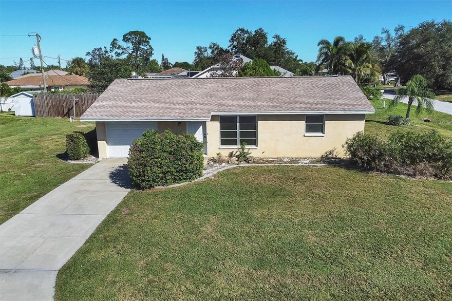 Looking to live close to everything Venice has to offer and enjoy the Florida lifestyle?  Don’t miss this great opportunity for a first-time home or possible income property.  Or looking for your warm Florida getaway home, then start right here!  
NEW ROOF with a onetime transferable warranty to the new owners! Open corner lot with a paver patio, ready for entertaining with plenty of room for having a bar-b-que with family and friends.  This home also has a NEW ELECTRICAL PANEL.  
Location! Location! Location! This home is not located in an HOA, however there is optional private access to the South Venice Beach Ferry and boat ramp through the South Venice Civic Association for a small annual fee. 
Don’t wait and make your appointment today and you can live just minutes away from fabulous beaches, dining, shopping, nature preserves, trails, fishing, and so much more!