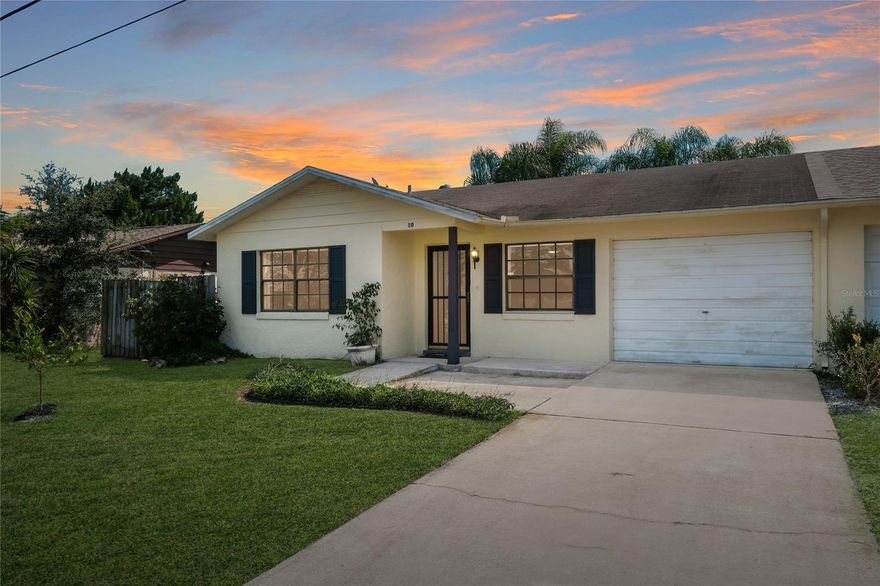 Clean affordable living awaits in the Pelican Cove East subdivision nestled along the Indian River. Walk into this lovely maintained duplex and be right at home in your private hideaway complete with a private walled back garden. There is plenty of space in the air conditioned Florida Room to entertain family and friends as well. Tiled throughout, this gorgeous low maintenance home just needs a new owner to call it home. All appliances including washer and dryer are included. Furniture is negotiable. This little gem is a great find and is perfect for a first time buyer, retired snowbirds or an investor.   Its location is close to shopping and restaurants and provides many opportunities to be outdoors fishing, kayaking or lying in the sun. For $200/year, take advantage of the boat ramp, picnic area and fishing dock just down the street. Homeowners can also join the Pelican Cove West Community Associations swimming pool and community center for just $125 annually. Both HOA's are Voluntary, but require payment to use amenities. ;Water: City