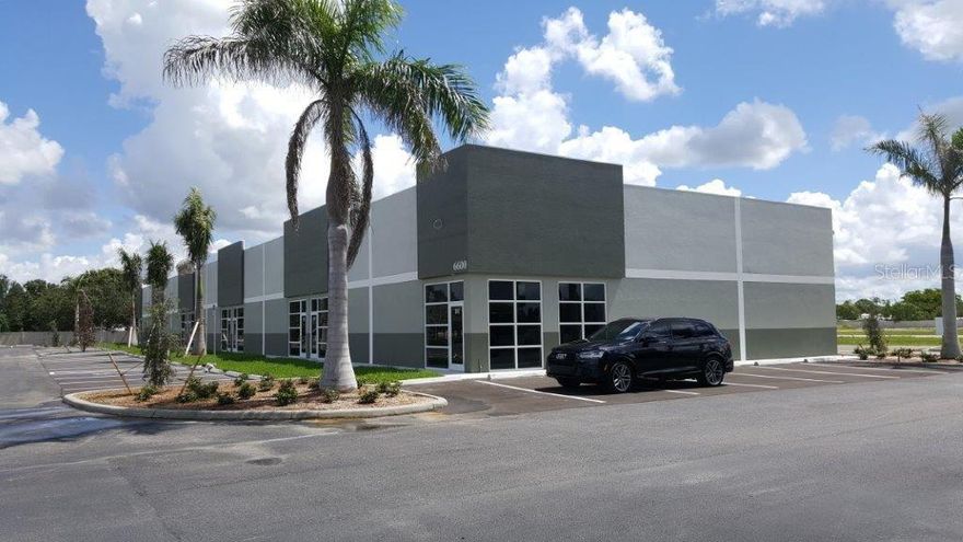 Rarely available and ready for occupancy in September. This unit fronts on Taylor Road for excellent visibility. $2300 per month. Punta Gorda Mixed Use Business-Industrial Park with liberal CG zoning or use it for toy storage. This unit is flex space of 1440 SF Gross (400 SF AC + 1040 SF warehouse approx.). Features include impact windows, 1 bath per unit, clear height 16 feet, public water service, private sewer service, 3 phase Electric avail, LED lighting, 16 FT x 14 Ft. H insulated overhead drive-in doors. Fantastic location: 1/4 mile to US 41/Tamiami Trail, 1 3/4 mile to I-75 exit 161 Jones Loop Road and 2 miles to I-75 Exit 158 Tuckers Grade.