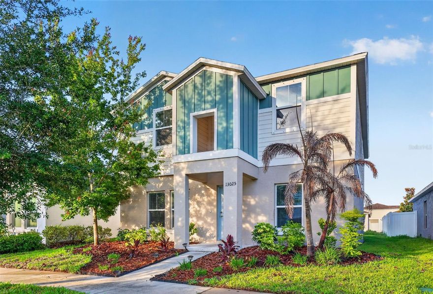 One or more photo(s) has been virtually staged. Experience the perfect combination of modern comfort, functional design, and resort-style community living within the highly sought-after master-planned community of Triple Creek. Built in 2020 by reputable builder Casa Fresca Homes, this thoughtfully upgraded 4 bedroom, 2.5 bathroom residence with an attached 2 car garage facing the rear, offers the peace of mind of newer construction paired with stylish finishes and an inviting open-concept layout designed for everyday living and entertaining alike.

Inside, the home showcases a light and bright open-concept layout designed for both entertaining and everyday living. The main level features upgraded luxury vinyl plank flooring throughout, enhanced crown molding detail, modern lighting selections, upgraded ceiling fans, and over $25,000 in thoughtfully selected premium improvements. The kitchen was designed with both functionality and style in mind, featuring quartz countertops, modern cabinetry, stainless steel appliances, a spacious center island with additional seating, dedicated pantry storage, and an upgraded stone tile backsplash that adds texture and elevated design to the kitchen space. Overlooking the dining and great room areas, the layout flows seamlessly while maintaining a bright and connected feel throughout the home.

Sliding glass doors lead to the fully fenced backyard, creating a private outdoor setting ideal for relaxing, entertaining, or enjoying Florida living year-round. Upstairs, the spacious primary suite offers a true retreat complete with a large walk-in closet and an upgraded, spacious en-suite bathroom featuring dual vanities, quartz countertops, and a modern walk-in shower. Three additional secondary bedrooms provide flexibility for guests, office space, or growing households, complemented by another full bathroom with a tub/shower combo.

Located in the master-planned community of Triple Creek, residents enjoy three Olympic-sized pools, scenic walking trails, a clubhouse, fitness center, splash pad, basketball and tennis courts, playgrounds, and a dog park. With easy access to I-75, the Selmon Expressway, and Downtown Tampa, this location provides ultimate convenience to all that Tampa Bay has to offer. This one checks all the boxes—space, schools, location, and lifestyle.