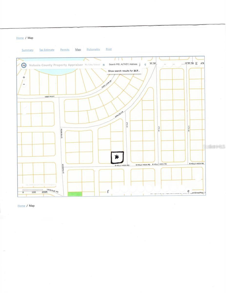 DAYTONA PARK ESTATES SEC H UNREC 253 - Land