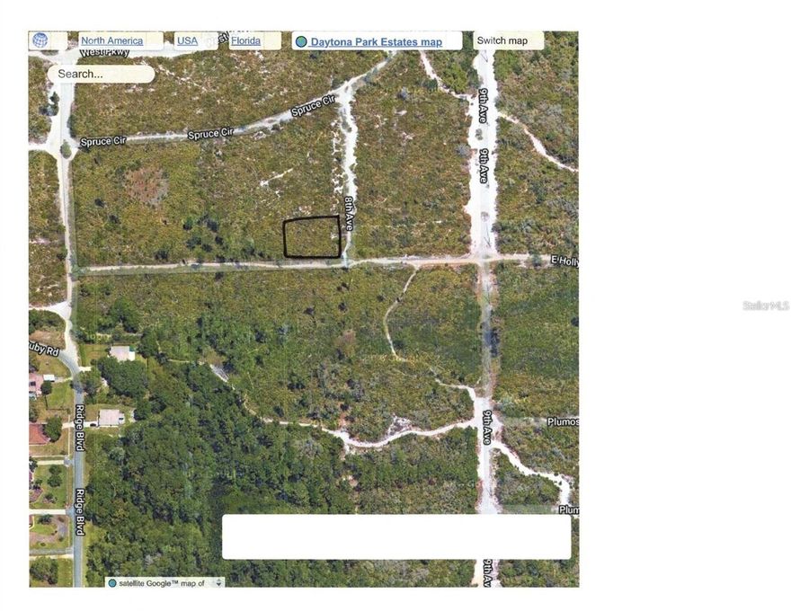 Located outside of Deland, this corner lot is .30 acres. Located near the Deland Municipal Airport. This community has no HOA. Come bring your new home plans to this piece of property! This property is located on the corner of 8th Avenue and East Holly Hock Road and is a dirt road.