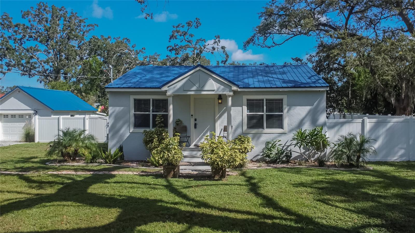 Welcome to this beautifully updated 3 bedroom 2 bathroom home situated on an a spacious 1/3 acre lot. Surrounded by mature oak trees this property provides a peaceful setting where you'll enjoy the perfect blend of charm and convenience in a fantastic location-close to shopping, dining, schools and major highways.Inside you'll find a thoughtfully designed layout with plenty of natural light. Property includes a detached oversized 1 car garage. Roof was replaced in 2025, AC 2020 Thank you for viewing!