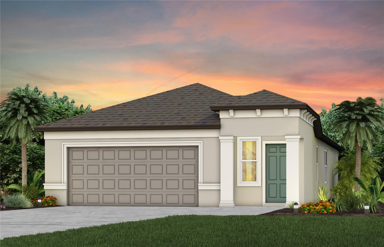 Under Construction. Pulte Homes is Now Selling in Caldera! Caldera features new homes ideally located in Spring Hill, FL, minutes from the Suncoast Parkway, US-41, US-19, and Florida's beautiful Nature Coast. This Pulte Homes community offers resort-style amenities, including a clubhouse, pool, playground, sports courts, game room, and so much more.
Featuring the new consumer-inspired Harvey floor plan, this is the home you’ve been looking for. The designer kitchen showcases a large center island, upgraded white cabinets, quartz countertops with a 4" quartz backsplash, a pantry, and Whirlpool stainless steel appliances including a range, refrigerator, microwave, and dishwasher.
The bathrooms have matching cabinets and quartz countertops and the Owner’s bath features a walk-in shower, dual sinks, a linen closet, and a private commode.
This single-story home makes great use of space with an Owner’s suite with walk-in closet in the back of the home for privacy, 2 additional bedrooms and a full bath, a convenient laundry room with washer and dryer, a covered lanai, and a 2-car garage.
Additional features include upgraded cabinet hardware, whole house faux wood blinds and a Smart Home technology package with a video doorbell.
Enjoy peace of mind with Pulte’s transferable, 10-year Limited Structural Warranty that covers materials and workmanship in the 1st year, workability of plumbing, electrical, HVAC, and other mechanical systems through the 2nd year, various types of water infiltration and internal leaks through the 5th year, and the structural integrity of the home through the 10th year. Plus, we’re currently offering limited-time incentives and below-market rates!
