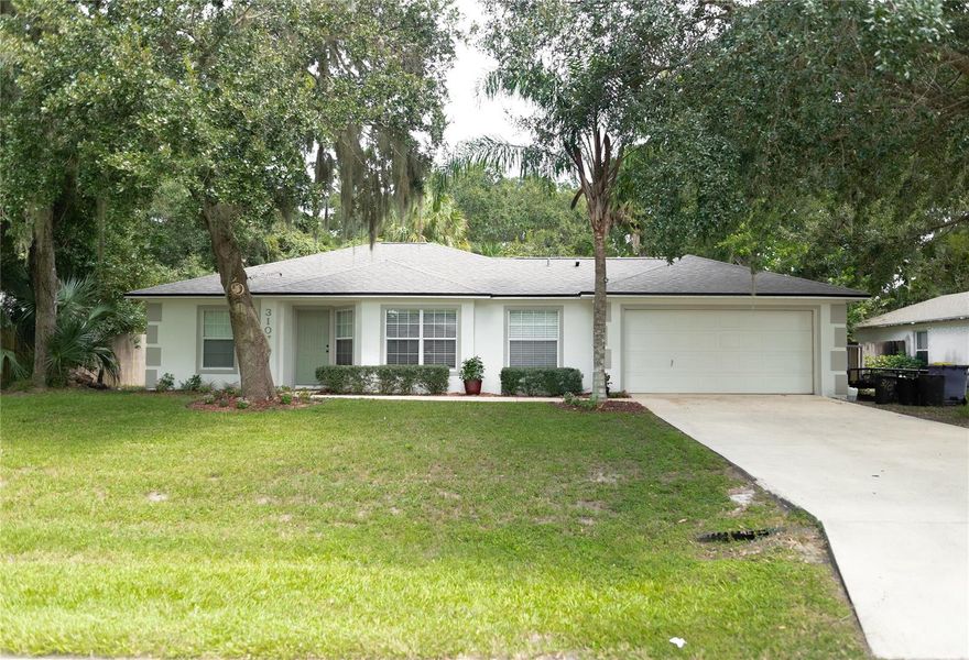 This beautiful 3 bed/2 bath concrete block home is ready for its new family.  Everything has been done in this updated home to give it just the perfect Rustic/Farmhouse vibe...BRAND NEW ROOF AND AC sept 2021, new vinyl flooring throughout, updated bathrooms, updated kitchen, shiplap walls, freshly painted interior & exterior.  Through the sliding doors off the living room, you will find a screened-in patio with matching vinyl flooring. Sit on the porch, and watch your kids or pets play in the fully fenced backyard. 2 car garage and a bonus 10x10 storage shed in the backyard with full power, plenty of storage for all the toys.  This one will not disappoint, schedule your private showing today! ;Water: City