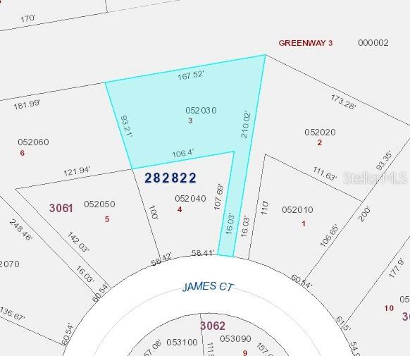 Side / Side lots available. 673 James Court at $46,500 and 679 James Court at $48,500.