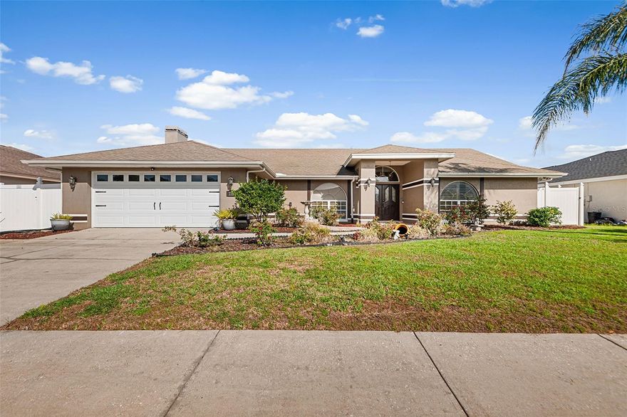 Experience the perfect balance of space, privacy, and outdoor living in this beautifully maintained 4 bed / 2 bath pool home in Hunters Run.



Step inside to a bright, open layout with soaring ceilings, rich wood flooring, and multiple living areas designed for both everyday living and entertaining. Large sliding glass doors create a seamless connection to the screened-in lanai, filling the home with natural light.



The kitchen offers abundant cabinetry, generous stone counter space, stainless steel appliances, and a layout that flows effortlessly into the main living and dining areas.



The spacious primary suite serves as a private retreat, featuring direct access to the pool and a beautifully updated en-suite bathroom with a walk-in shower, soaking tub, and modern finishes.



Outdoors is where this home truly shines—enjoy a large screened-in pool, expansive patio for entertaining, and a fully fenced backyard with lush green space and a putting green, perfect for pets, play, or hosting gatherings. The combination of pool & yard is a rare find!



Additional features include a cozy wood burning fireplace, split bedroom floor plan, dedicated laundry room, and a 2-car garage.



Located in a prime Lakeland location just minutes from shopping, dining, schools, and major roadways—this home offers both convenience and a peaceful neighborhood setting.



Don’t miss out ! Schedule a private showing today