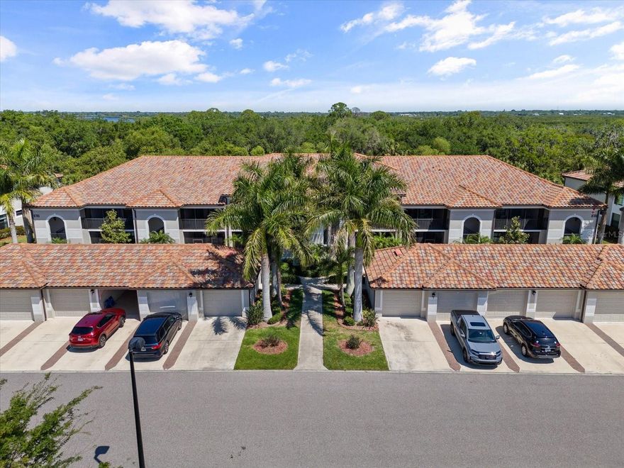 River Strand Ground Floor 2 bedroom, 2 bathroom, den, garage - Last minute cancellation. Unit open for January - April 2026 at $5,000/month. Golf anyone? Ground floor bright, open plan Veranda unit with 2 bedrooms, 2 bathrooms, den with doors, 2 lanais and a detached garage with GOLF privileges. Experience the epitome of luxury living in this stunning ground floor Veranda condo nestled within the prestigious River Strand, a renowned Resort Style Golf Community. Boasting 2 bedrooms, 2 bathrooms, and a den, this gorgeous residence offers unparalleled comfort and tranquility. Marvel at private panoramic views of the lush greenbelt and breathtaking sunsets from your own veranda. The master bedroom features a lavish King size bed, a flat-screen TV, and a spacious walk-in closet. The adjoining master bathroom is a sanctuary with a vast shower and double sinks, providing ample counter space. The guest bedroom offers two Twin beds and is conveniently located near the second bathroom, equipped with a shower/tub combination. The den, thoughtfully designed as a comfortable office and reading room, also doubles as a guest space with a Queen size sofa bed for visiting family and friends. With two screened lanais – one in the front and another in the back – furnished with cozy seating, you can unwind in your private paradise, savoring the tranquility of your surroundings. Inside, an open-concept layout seamlessly connects the family room, kitchen, formal dining area, and breakfast nook. The kitchen is a chef's delight, featuring granite countertops, stainless steel appliances, a substantial pantry, and a breakfast bar. Enjoy your meals in the breakfast nook overlooking the family room, which boasts movie-style couches and a flat-screen TV that opens to the refreshing back lanai. This exceptional condo also includes a one-car detached garage for your convenience. Residents have access to a nearby heated pool, and there are seven pools scattered throughout the community for your enjoyment. As part of the River Strand community, when you transfer the membership, you'll have access to outstanding amenities, including 27 holes of championship golf, eight illuminated tennis courts, resort-style pools, a spa, a spacious fitness center, two restaurants, bars, and much more. Current membership price is $572.45 per family. Conveniently located near downtown Bradenton, downtown Sarasota, Lakewood Ranch, beaches, UTC Mall, University Parkway, Lakewood National, and I-75, this condo offers the perfect blend of convenience and luxury. Please note that pets are not allowed. Whether you're seeking a vacation home, short-term rental, corporate housing, or a golf retreat, this unit is your ticket to paradise. 2025 off-season rates are $3,000.00 per month plus electric, water and $70 food per month. 2026 High season (January - April), the rate is $5,000.00 per month plus expenses. WELCOME HOME!