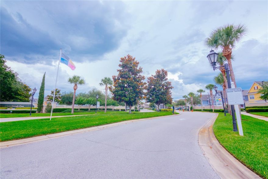 Beautiful and spacious 4-bedrooms, 3 bathrooms, 2 story condo! Freshly painted and Ready to Move-in, with master bedroom conveniently located on the first floor. This amazing resort style community is guard gated and within minutes from Walt Disney parks, dining, and entertainment. Clubhouse features a huge community pool with sun deck and huge hot tub overlooking the lake, tiki bar, paddleboats, sand volleyball, tennis courts, basketball courts, car wash, waterpark area and playground. Recreation options and great activities for all ages, including playground, fitness center, business/computer center, sand volleyball, basketball and tennis court game room with video arcade and billiards. Schedule a private showing today! All information and association Rules and Regulations must be independently verified.