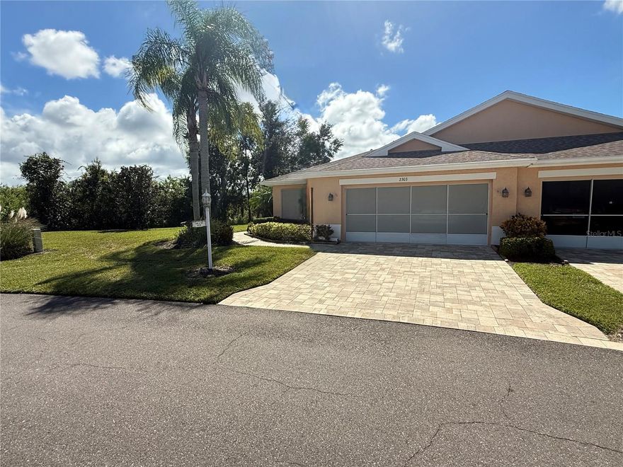 Come spend the season in this picturesque Condo in the gated 55+ community of King Point. This condo overlooking the Septer Golf Course with a tranquil pond and nestled behind a conservation area. This open floor plan and Tile in all the wet areas has an open floorplan and a den. 
The primary bedroom has his and her closets and walk in shower. The 19 X12 Sunroom porch (under air) with walls of windows is the perfect place to watch the wildlife and enjoy the warm Florida sun. Come visit and join in on this active lifestyle.