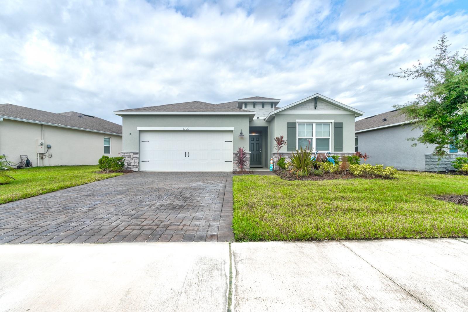 Welcome to this beautiful 4 bed 2 bath home in New Smyrna. This home is all concrete block Construction single family home features 4 bedrooms, 2 bathrooms, 2 car garage with an indoor laundry room. Beautiful kitchen with granite countertops and stainless-steel appliances. The kitchen overlooks the living and dining room. Nice large master bedroom with a double vanity and two separate spacious walk-in closets. Two additional bedrooms and bathroom are in the front of the home.