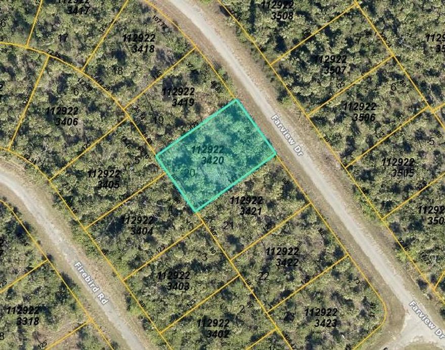 Check out this private lot for sale in growing North Port, ideal for your future home or investment!  Bonus - this property is in preferred flood zone X, so no flood insurance should be required on a residence with a mortgage!  Owner has multiple lots for sale in this area, please inquire about a multi-lot package deal.