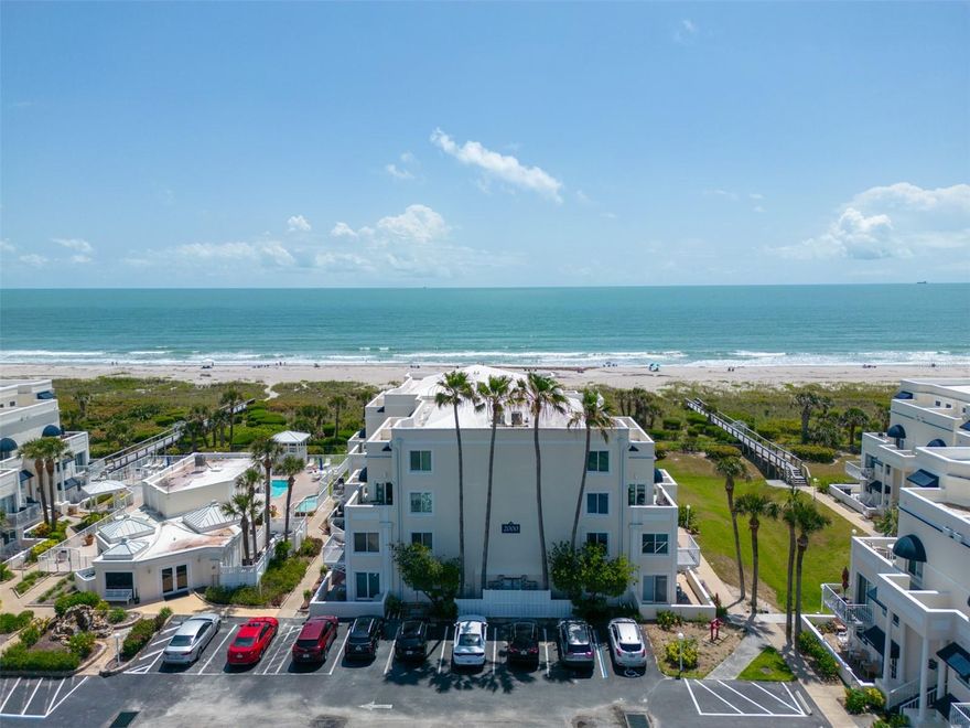 Step into this exceptional 2-bedroom, 2-bathroom condo in Royal Mansion with a documented history of strong rental income. This turnkey property is already established on Airbnb with consistent bookings and satisfied guests. Beyond its investment potential, enjoy direct beach access via private boardwalk and breathtaking ocean views from your wraparound balcony when you vacation here yourself. The three-story open layout features high ceilings, in-unit laundry, and all the amenities vacationers seek. The community's resort-style pool, spa, and clubhouse enhance rental appeal, while the prime location near Cocoa Beach Pier guarantees continued booking success. Current rental income figures demonstrate this property's performance as a reliable investment. Own a beachfront paradise that pays for itself! Use it when you want, rent it when you don't, and benefit from established rental history that provides immediate returns on your investment.