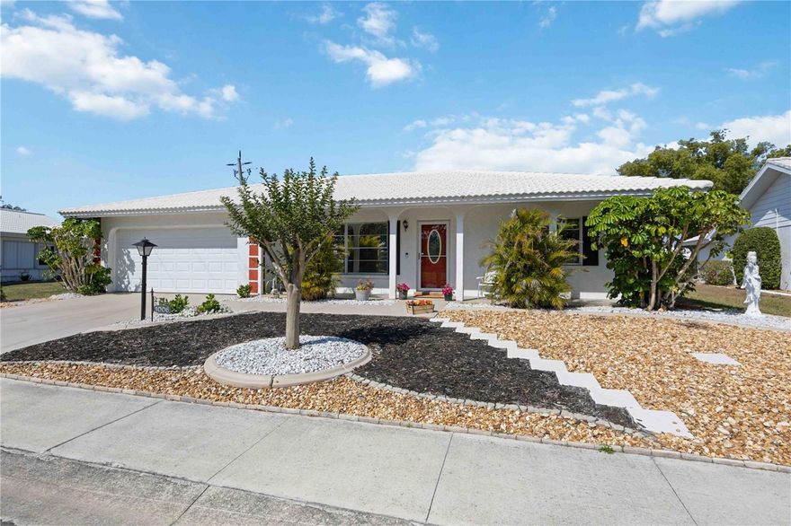 Step into comfort, convenience, and community at 1006 Oakleaf Blvd.—an impeccably maintained, turnkey-furnished gem in the vibrant 55+ golf community of River Isles.
From the moment you arrive, you’ll feel the difference—this home has been lovingly cared for, and it shows in every room. With 1,446 sq. ft. of living space, this 2-bedroom, 2-bath residence features a sunny Florida room, generous living and dining areas, and a bright, functional kitchen.
One of the true standouts of this home is the rare oversized two-car garage—a feature not often found in this community, where most homes offer only a single garage. Whether you have two vehicles, a golf cart, or simply love having extra storage or workspace, this added space is a major plus.
Recent updates include a tile roof (2016) and an HVAC system (2016). The low-maintenance landscaping, inviting front porch, and peaceful back patio create ideal spots to enjoy morning coffee or evening breezes.
This home is offered fully turnkey, with furniture, linens, towels, kitchenware, and more—just bring your suitcase and move right in!
The pet-friendly River Isles community offers exceptional, resort-style amenities including a heated pool, a beautifully remodeled clubhouse, a fitness center, shuffleboard courts, and a resident-owned executive golf course—all for just a $60/month HOA. You're also just minutes from shopping, dining, medical services, and the stunning Gulf beaches.
Clean, well-maintained, move-in-ready homes like this—especially with a two-car garage—are a rare find. Don’t miss the opportunity to make it yours. Showings available now!