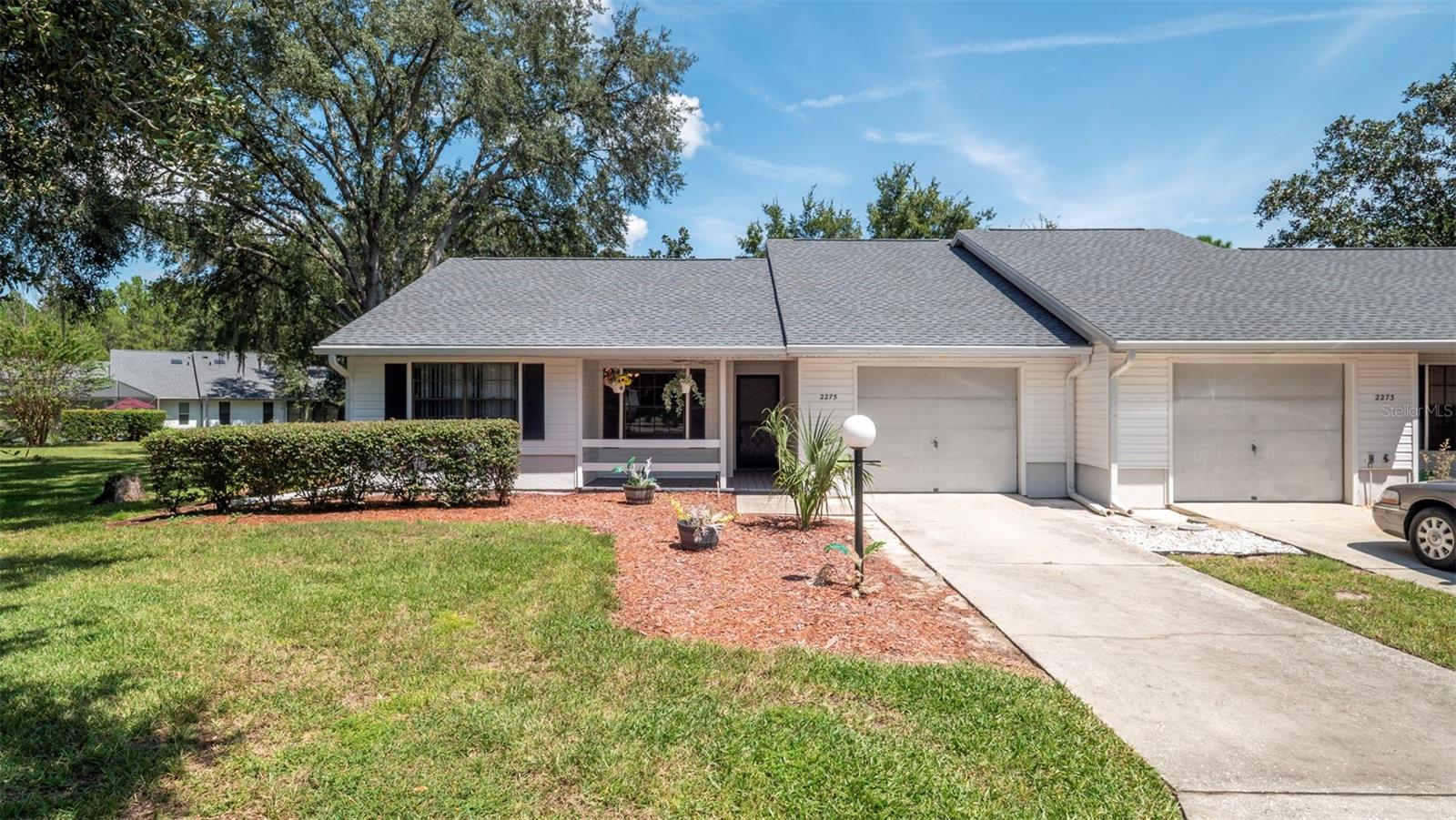 Welcome to your dream home in the charming town of Hernando, FL! This beautiful townhouse/villa boasts 2 bedrooms and 2 bathrooms, a great space for a small family or as a cozy retirement retreat. With 1162 living square feet, there is plenty of space to relax and entertain. The attached 1-car garage provides convenience and security for your vehicles. The property features a brand new roof as of 4/22, a new HVAC system installed in 6/21, and a newer water heater. Enjoy the Florida sunshine in the newly screened-in porch, an inviting space for sipping your morning coffee or hosting a BBQ with friends. Located in a peaceful neighborhood, this home is just a short drive away from local shops, restaurants, and outdoor activities. Don't miss out on the opportunity to make this your forever home. Schedule a showing today!