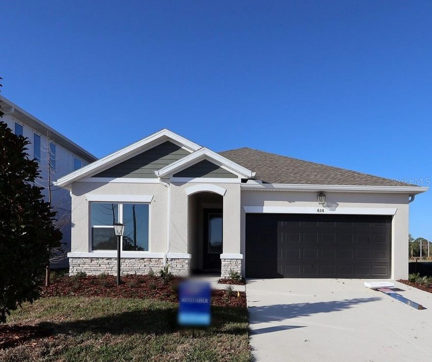 Under Construction. Discover the Sanborn by David Weekley Homes at Eastlyn in Bradenton, FL, where exceptional craftsmanship meets genuine everyday comfort. Located in this brand-new, no CDD fee community with convenient access to I-75, Eastlyn offers a charming neighborhood atmosphere that feels peaceful and welcoming while remaining close to major roadways and daily conveniences.

Designed for both entertaining and unwinding, the Sanborn floor plan showcases inviting family and dining spaces that set the stage for everything from holiday gatherings to quiet evenings at home. At the heart of the home, the spacious gourmet kitchen features a large solid-surface island—perfect for preparing meals, hosting celebrations, or enjoying a casual snack while creating lasting memories.

Front secondary bedrooms offer privacy for family members or guests, while the rear Owner’s Suite provides a serene retreat. This private space is highlighted by a spa-inspired Super Shower and an oversized walk-in closet, creating a relaxing escape at the end of the day.

Built with the quality and attention to detail David Weekley Homes is known for, every Sanborn home is backed by a comprehensive 1-2-10 Builder’s Warranty, offering long-term confidence and peace of mind.

Call or chat with the David Weekley Homes Eastlyn Team today to learn more about making the Sanborn your new home in Bradenton, FL.