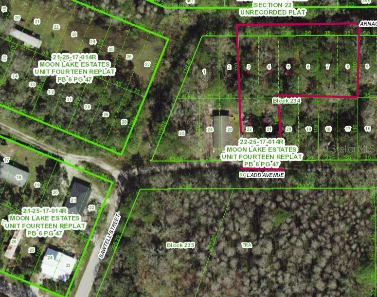 Welcome to this serene setting with 8 lots total for 0.71 of an acre, in Moon Lake New Port Richey. This is a quiet secluded area just waiting for your touch but oh so close to all the amenities needed. Suncoast Parkway on ramp a short drive as well as shopping, dining out, golf and local beaches and close schools. This is a perfect subdivision for anyone who loves outdoor activities, with Moon Lake Park just a short drive away, offering a boat ramp, picnic areas, and a sandy beach for family fun. Come and take a look to build your next home or division of lots.