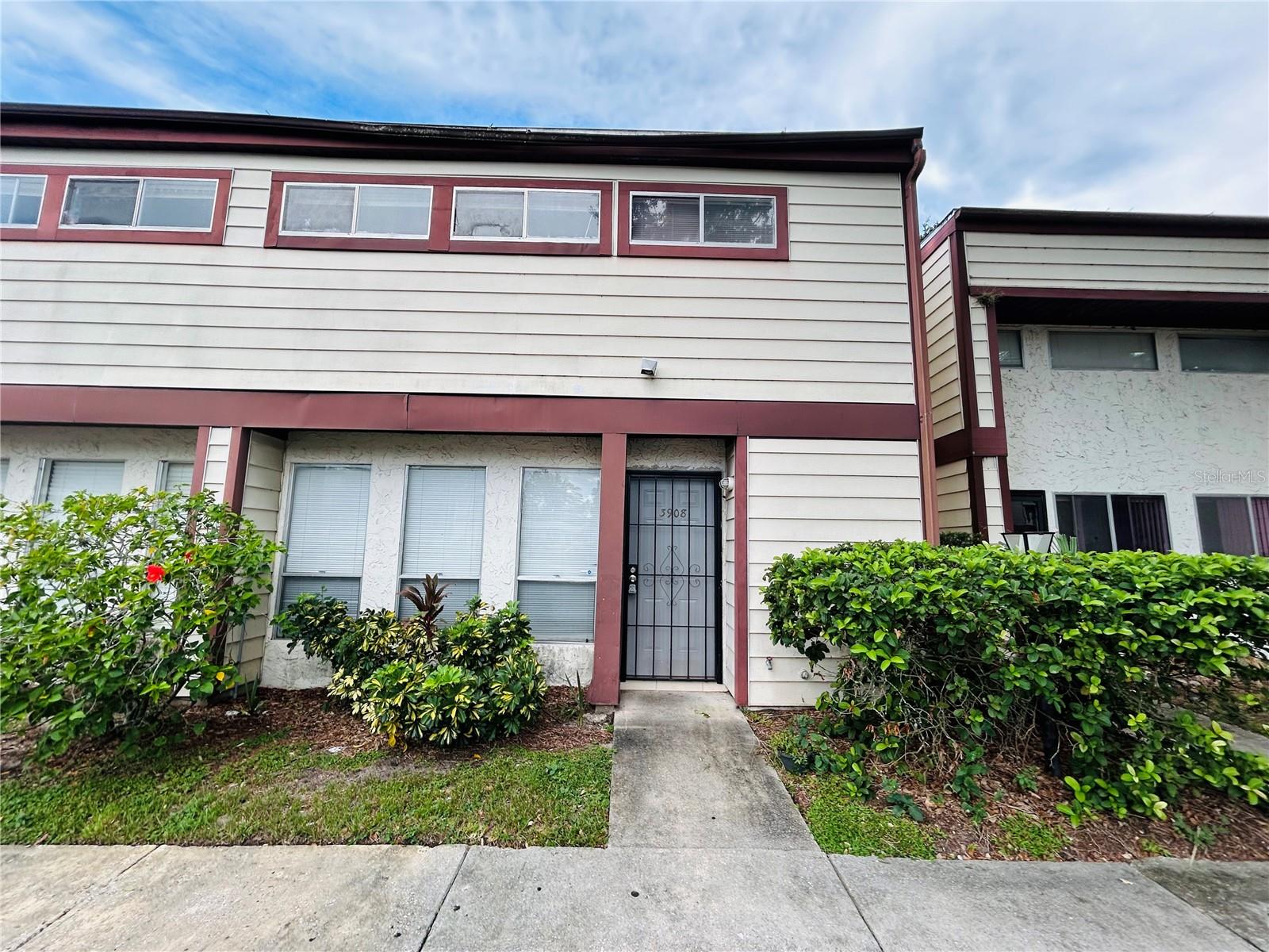 Large and spacious 2/2.5 townhome in the Village! Unit features ceiling fans in both bedrooms, ensuite bathrooms and walk in closets in both bedrooms, French door fridge, covered balcony in master and a covered patio and fenced in backyard. The Village features a boat ramp and swimming pool. Association approval required.
