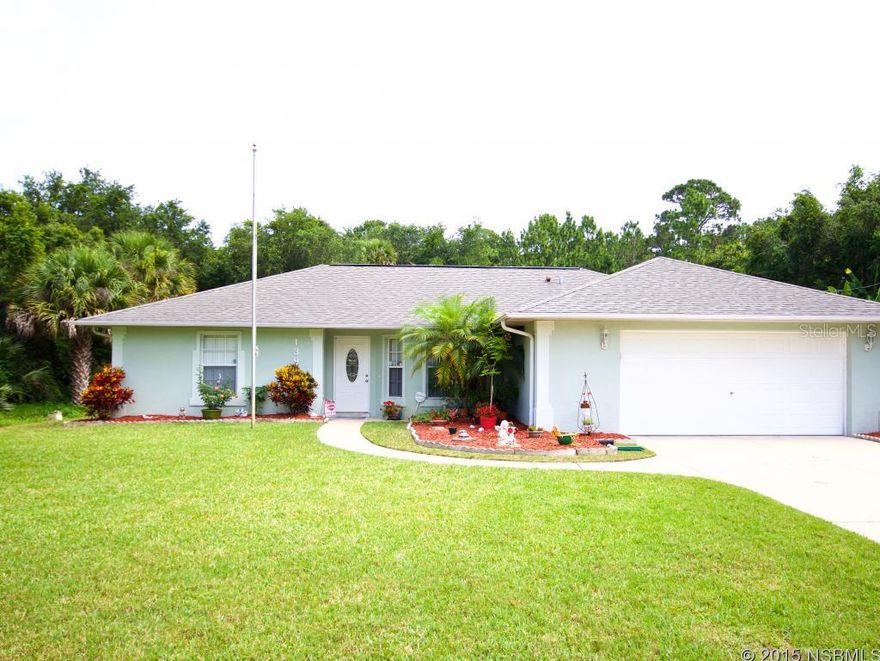 Exquisitely Maintained Florida Shores Pool Home, with recently updated granite kitchen, tile in the baths, nothing needs to be done! This 3 bedroom two bath split floor plan is ready for a new family or someone looking for peace and quiet.This home is located off the beaten path but still close to the community and all that quaint little Edgewater has to offer! With a natural wooded surround for your private large backyard perfect for entertaining or just escaping the day! Come check it out and take the time to appreciate a beautiful well kept home. ;Water: City