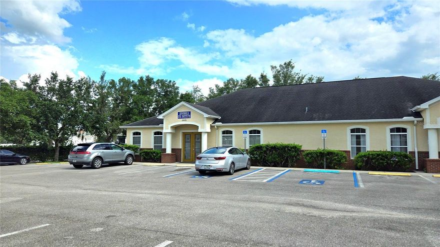 Beautiful 2,750 sq ft professional or medical office space in the Daughtery Rd Professional Center!  This unit features a double door entryway, waiting room, reception area, multiple exam rooms that also will function as private offices, bathrooms for both staff and clients/patients, and a rear staff entry.  Ample common area parking and signage available on two pylon signs at the park entrances.  A gorgeous professional office to impress any of your clients!  Rental price is $23 per sq ft plus $4.50 for CAM.  Owner takes care of parking lot maintenance and grounds maintenance.  Tenant will have separately metered water and electric utilities. Available on or around August 2024. Zoned Office Professional in the City of Zephyrhills jurisdiction to meet a variety of business uses. Located just adjacent to Advent Health Hospital. Call today to take a tour and see how this fabulous office will fit your business or practice needs!