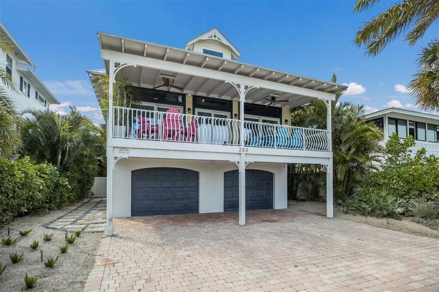 Unbelievable views!! This newly renovated home in Anna Maria Island does not disappoint. With unobstructed views of the Skyway Bridge into Tampa Bay and a beautifully landscaped resort style backyard, you'll never want to leave home. This is the perfect combination of location and island charm. Home is only one block south of Pine Avenue with lots of shopping and restaurants in walking distance. Professionally decorated inside and out with beautiful attention to detail in every selection. The large great room with vaulted ceilings, and spectacular bay views make this home the perfect place to entertain or relax with friends and family. Take the elevator down to the gameroom and enjoy the indoor/outdoor entertaining space that opens up to the resort style pool and spa. This home has been approved by the city of Anna Maria for rental occupancy of 10 people and the Bert Harris follows the home on all future property sales. This home is being offered turnkey furnished and would make the perfect beach retreat or investment property with its great rental income history.