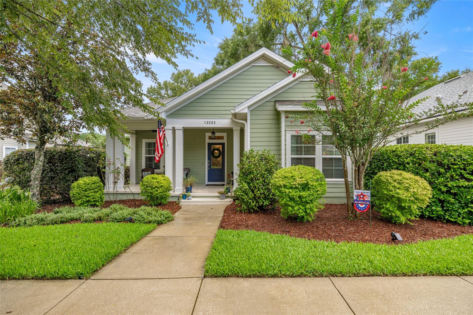 Welcome home to this beautifully updated 3-bedroom, 2-bath home featuring 1,939 sq. ft. of living space in the serene community of Town of Tioga. The Jamison floorplan was built by Pridgen Homes in 2006.
Key Features:
• Modern Upgrades: Enjoy peace of mind with a brand-new roof (2025), additional updates completed in 2022 to include: refreshed color palette on all interior walls and kitchen cabinets; quartz countertops and elegant backsplash in kitchen; stainless steel GE appliances; vented stainless range hood; quartzite countertops in bathrooms; LVP flooring in all living areas; carpet in master bedroom; light fixtures in master bath, kitchen, office, laundry room, and exterior; surround sound in living room and exterior speakers on back patio; additional storage and modified existing cabinets to add more storage.
• Major Systems: Trane HVAC replaced in 2019 and serviced by Liberty Air, Gas Hot Water Heater is commercial grade and replaced in 2018, whole house water filtration system (Osmosis Drinking Water System) with line to refrigerator for filtered water and ice. Gas connection available for gas range and grill/firepit on back patio.
• Elevated Interior: Efficient split floorplan with modern light fixtures that enhance the homes traditional charm. The home has ample storage space provided by plenty of cabinets and built ins throughout. There is a dedicated study with beautiful glass pocket doors off the front entrance and a sunroom that looks out over the lush fenced in backyard. The open-concept floor plan seamlessly connects the cozy living area, kitchen, and dining area, making it great for everyday living and hosting.
• Beautiful Outdoor Living: Situated on a tree-lined street, this home features a beautifully manicured yard with mature landscaping. With both curb appeal and a serene backyard retreat, what more could you ask for? This home is located just a short walk from the esplanade and is positioned off one of the quietest streets in the community.
• Amenities: Town of Tioga has amenities to include a community pool, tennis/pickleball courts, basketball court, playground, soccer field, and a maintained walking pathway along the esplanade. Embrace the walkable lifestyle and venture to fantastic local restaurants such as Blue Highway Pizza, Local Provisions, and Cilantro Tacos, as well as medical offices and Gainesville Health and Fitness.
You couldn’t ask for a better place to call home!