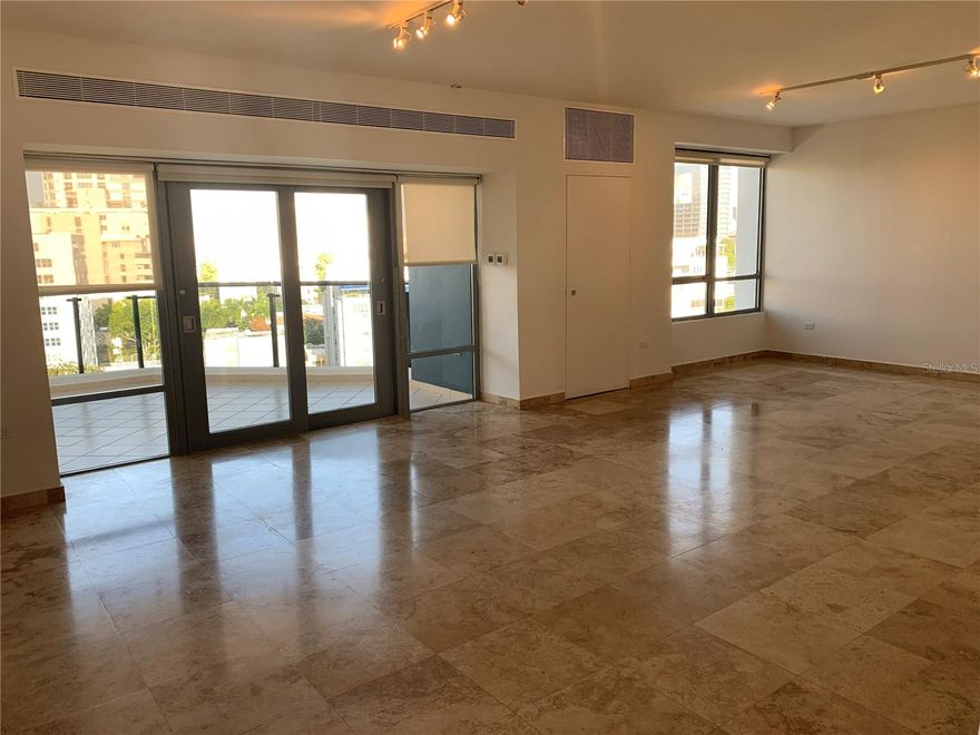 Step into a world of elegance and tranquility at Luchetti 1212, where luxury meets comfort in the vibrant heart of Condado. This intimate boutique condo, featuring just 19 exclusive units, promises the privacy and security you desire. Ascend via your private elevator to the 9th floor directly to the enclosed foyer, leading you into a stunning living and dining area of this three-bedroom apartment. Each bedroom boasts its own lavish bathroom, ensuring a personal retreat for everyone. The spacious den offers versatility, perfect for a fourth bedroom or a cozy office. The ample kitchen, adorned with sleek stainless steel appliances, flows seamlessly into a light-filled living area, where large windows invite the sunshine and a charming balcony beckons for leisurely mornings. With three assigned parking spaces and advanced security features, every detail caters to an effortless lifestyle. Embrace the ultimate luxury experience, ready for you in February 2026!