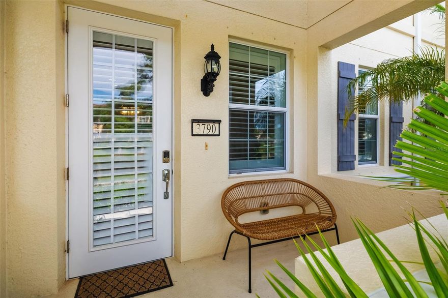 This townhouse has everything you need! Newly renovated, fresh paint highlights the beautiful, updated kitchen featuring gorgeous quartz countertops and refaced, paneled, kitchen cabinets providing a bright coastal feel when cooking with all new SS appliances or sitting at the breakfast bar. The new plantation shutters allow plenty of light in during the day and privacy at night. With all new luxury LVP plank flooring throughout the first floor and plush new carpet throughout the second floor, all you have to do is place your furniture. This townhouse is filled with plenty of space for storage including the attached garage with a new epoxy floor and garage door opener for easy access from your private driveway. The 3 roomy bedrooms and 2.5 bathrooms provide plenty of space for family or guests. Enjoy the serene view of the lake from your front porch, surrounded by mature landscaping or take a short walk to the community pool, tennis courts and playground to enjoy the community amenities. Located close to all the amazing shopping and attractions at UTC Mall, this townhouse is also less than 10 minutes to the airport and less than 30 minutes to the beach and downtown Sarasota!